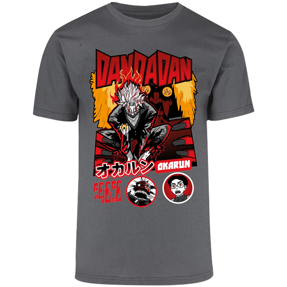 Playera One Piece Okarun X Turboabuela para Adulto 44