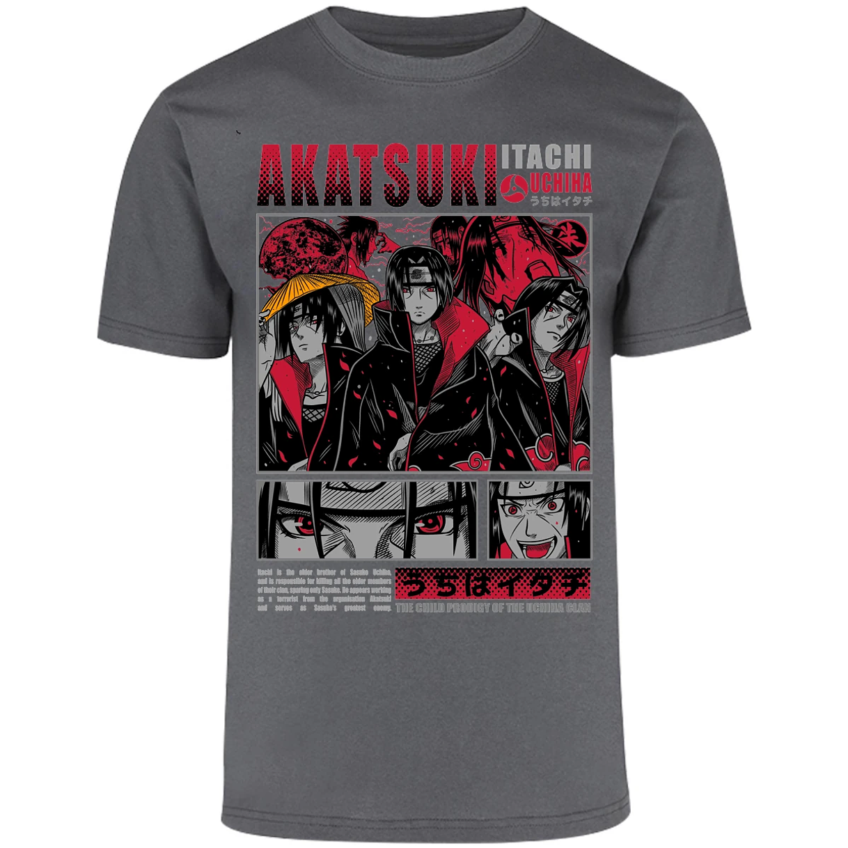 Playera Naruto Diseo De Itachi Uchiha para Adulto 24