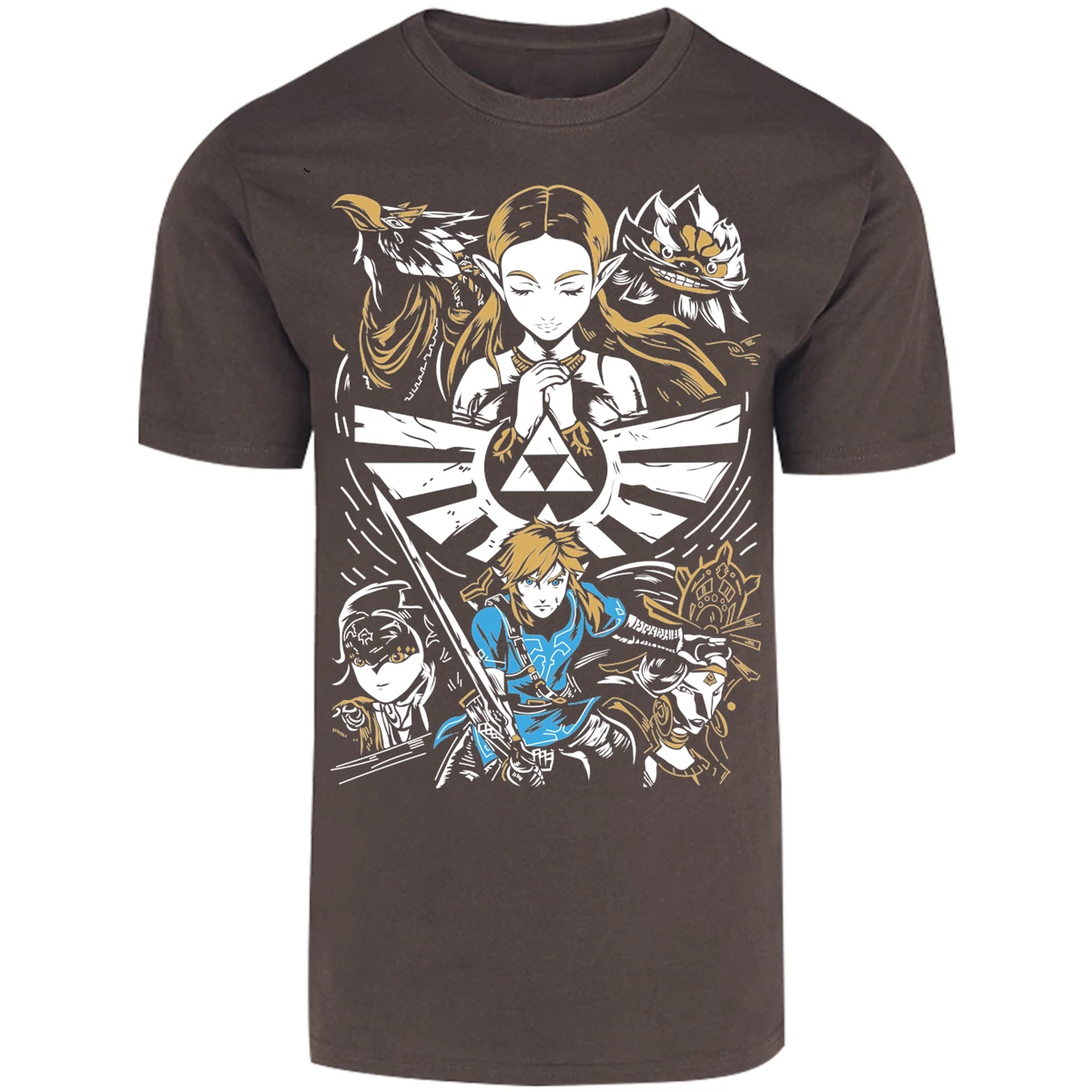 Playera The Leyend Of Zelda Diseo Link Y Zelda para Adulto 14