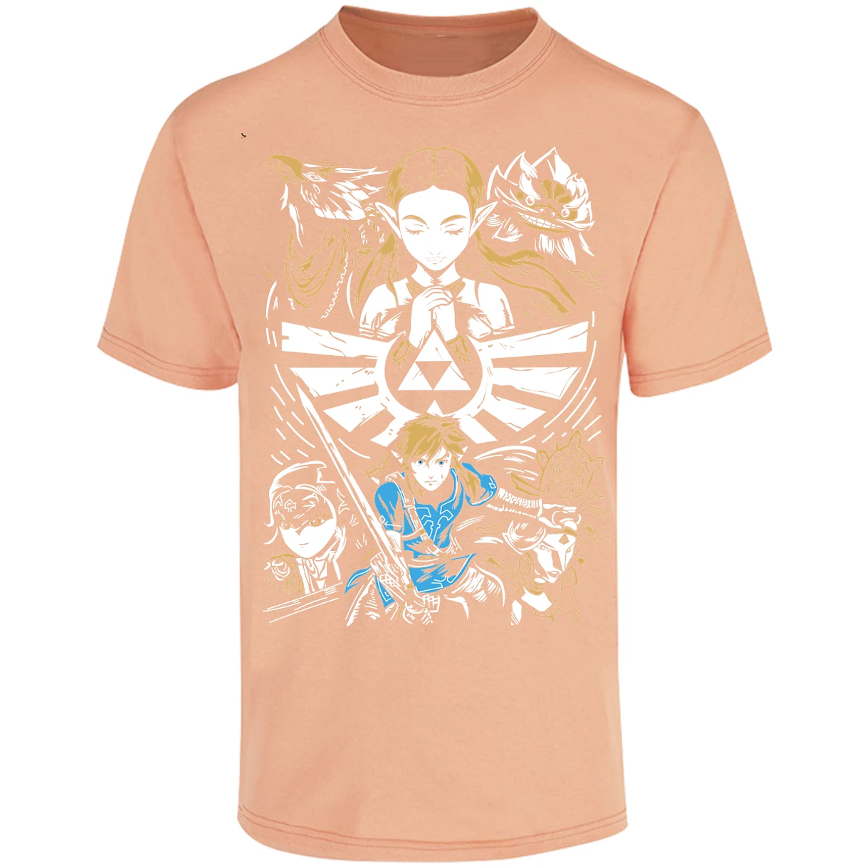 Playera The Leyend Of Zelda Diseo Link Y Zelda para Adulto 25