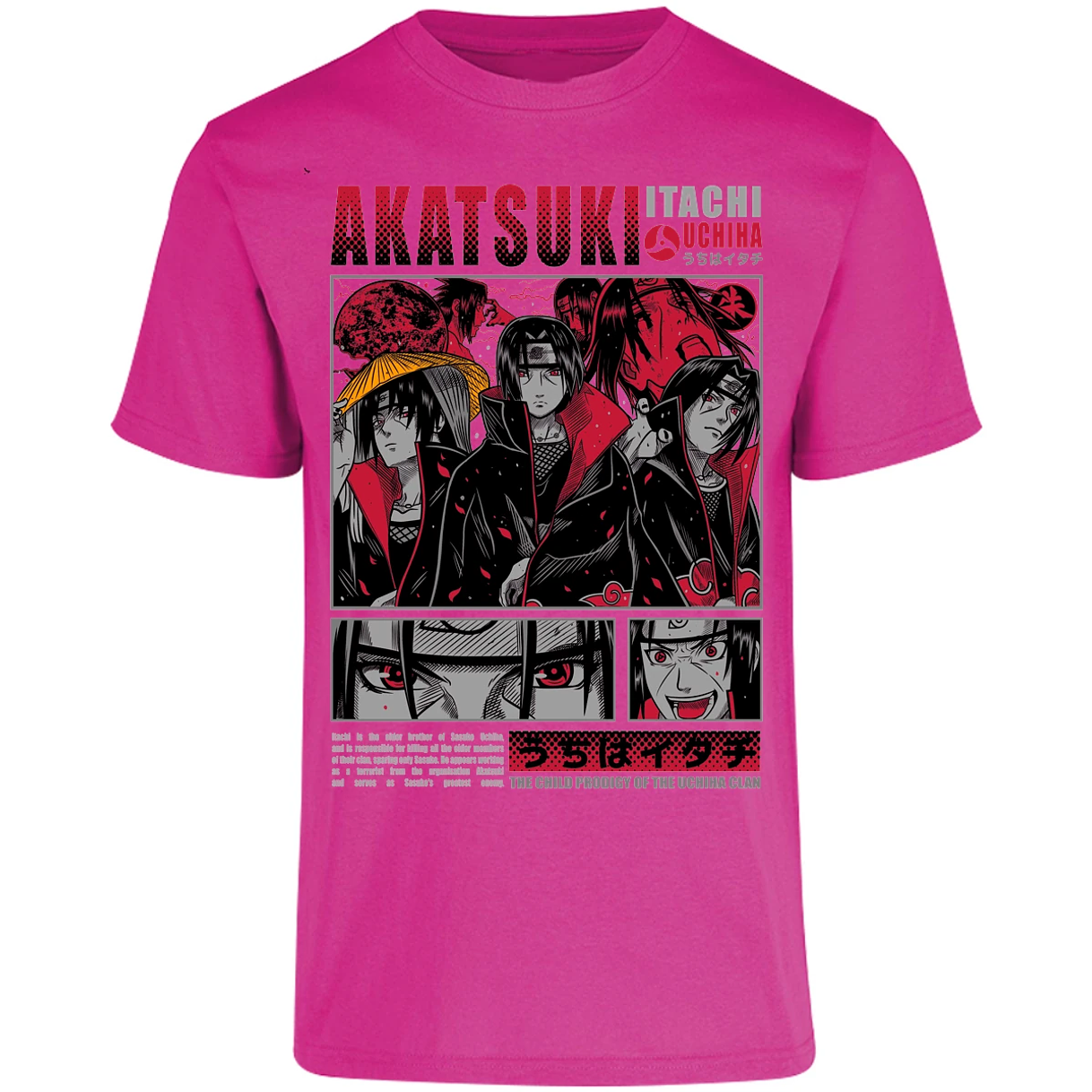 Playera Naruto Diseo De Itachi Uchiha para Adulto 16