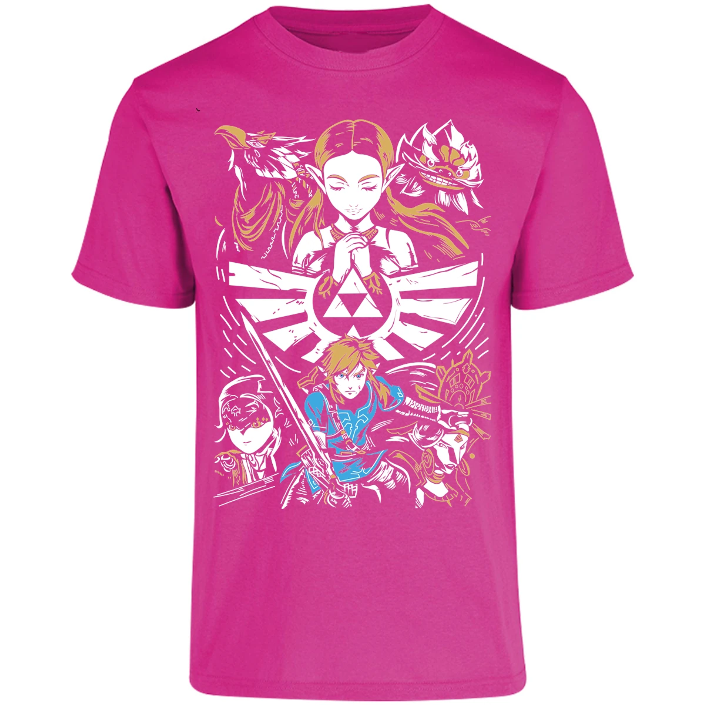 Playera The Leyend Of Zelda Diseo Link Y Zelda para Adulto 24