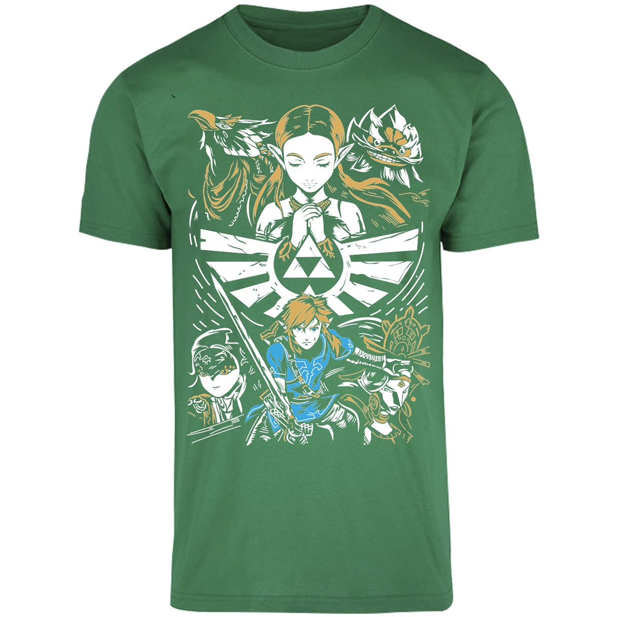 Playera The Leyend Of Zelda Diseo Link Y Zelda para Adulto 18