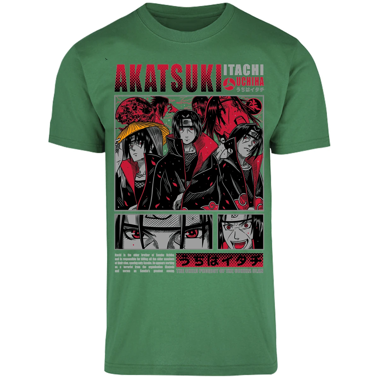 Playera Naruto Diseo De Itachi Uchiha para Adulto 17