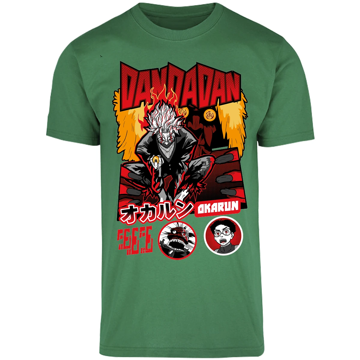 Playera One Piece Okarun X Turboabuela para Adulto 47