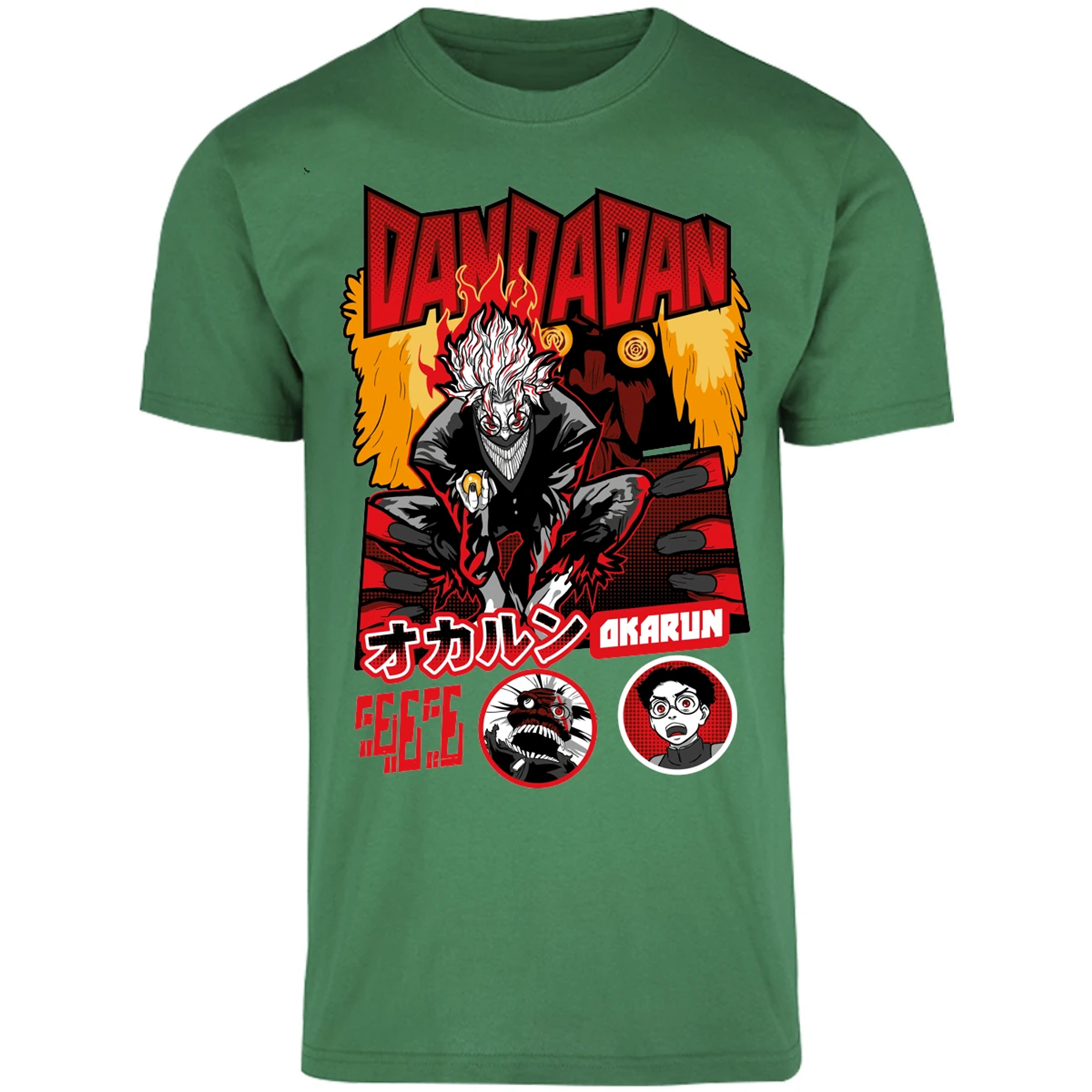 Playera One Piece Okarun X Turboabuela para Adulto 47