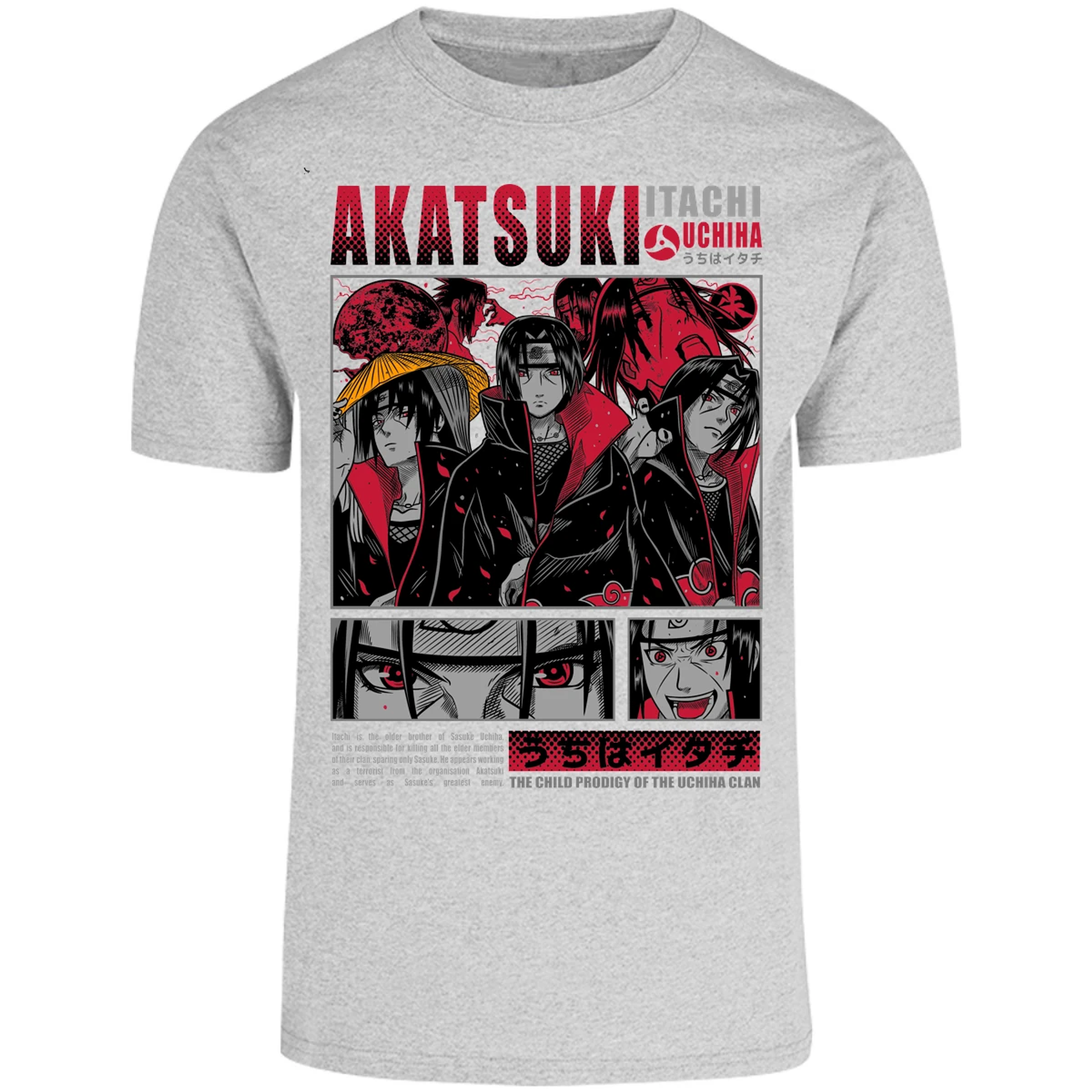 Playera Naruto Diseo De Itachi Uchiha para Adulto 8