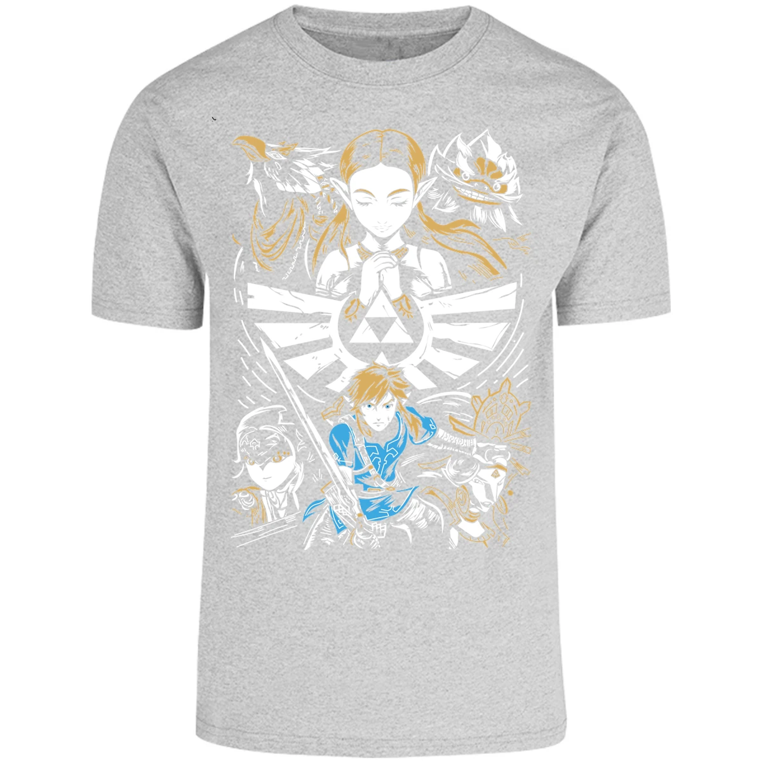 Playera The Leyend Of Zelda Diseo Link Y Zelda para Adulto 16