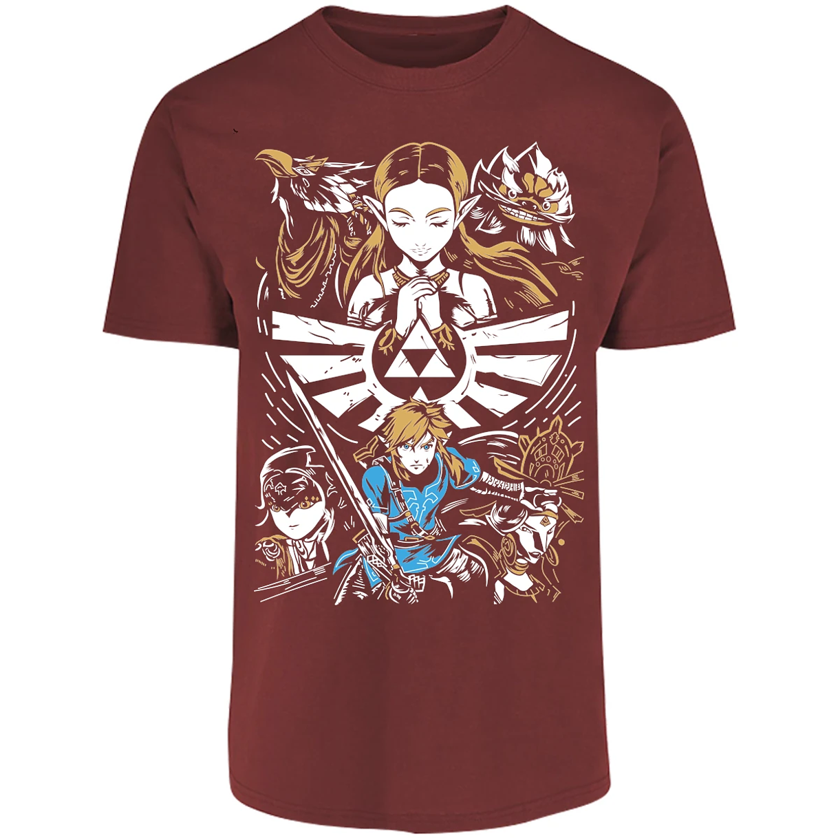 Playera The Leyend Of Zelda Diseo Link Y Zelda para Adulto 12