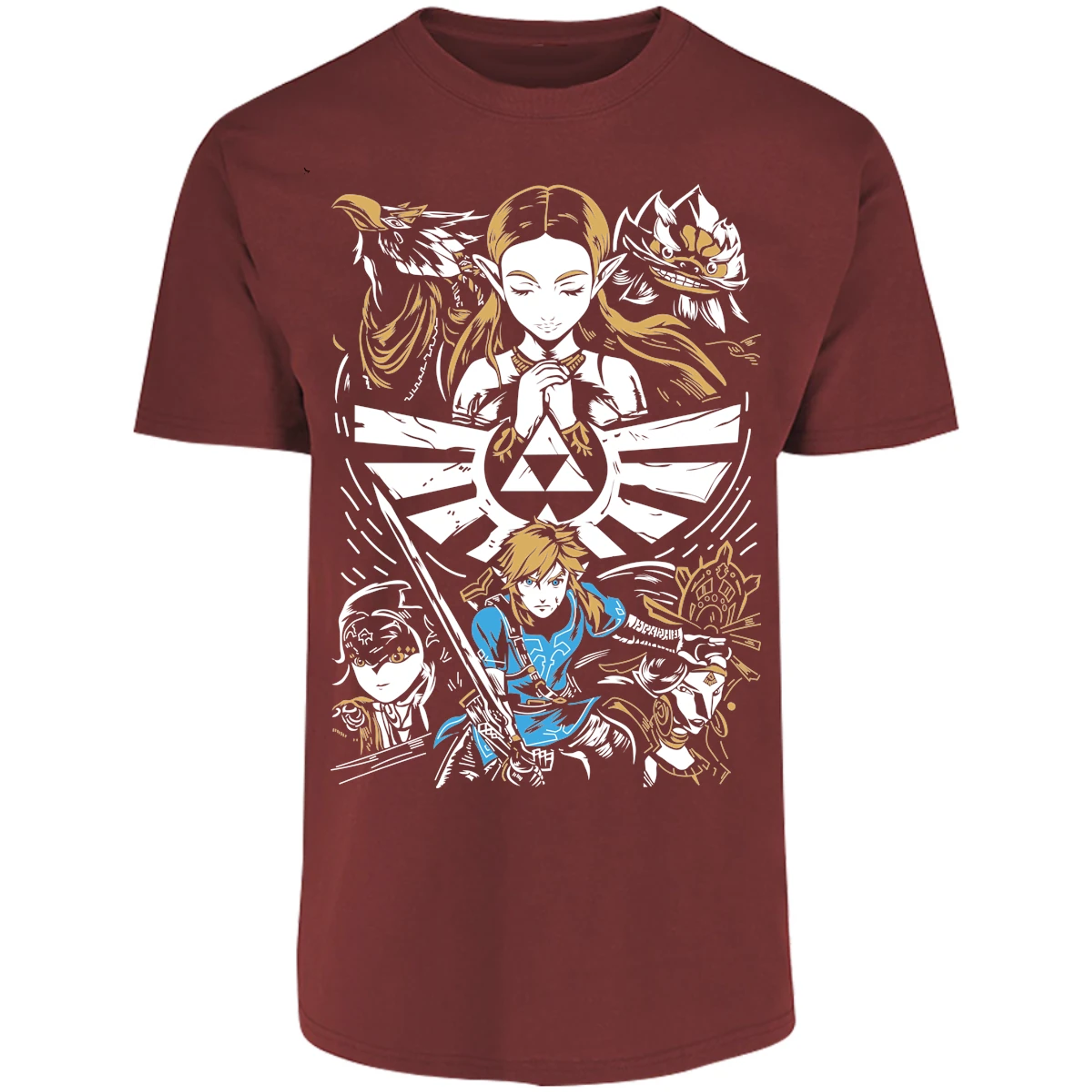 Playera The Leyend Of Zelda Diseo Link Y Zelda para Adulto 12