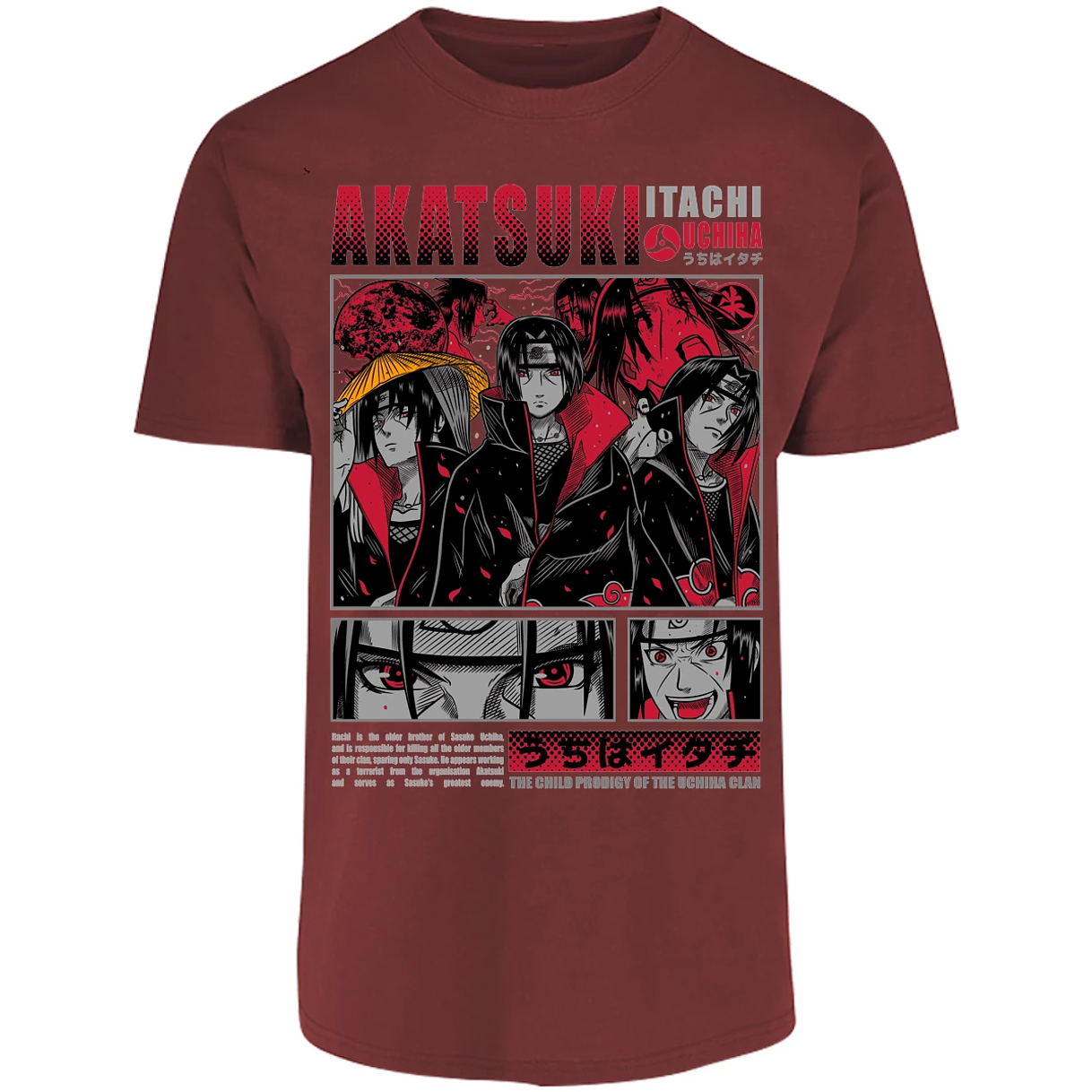 Playera Naruto Diseo De Itachi Uchiha para Adulto 27