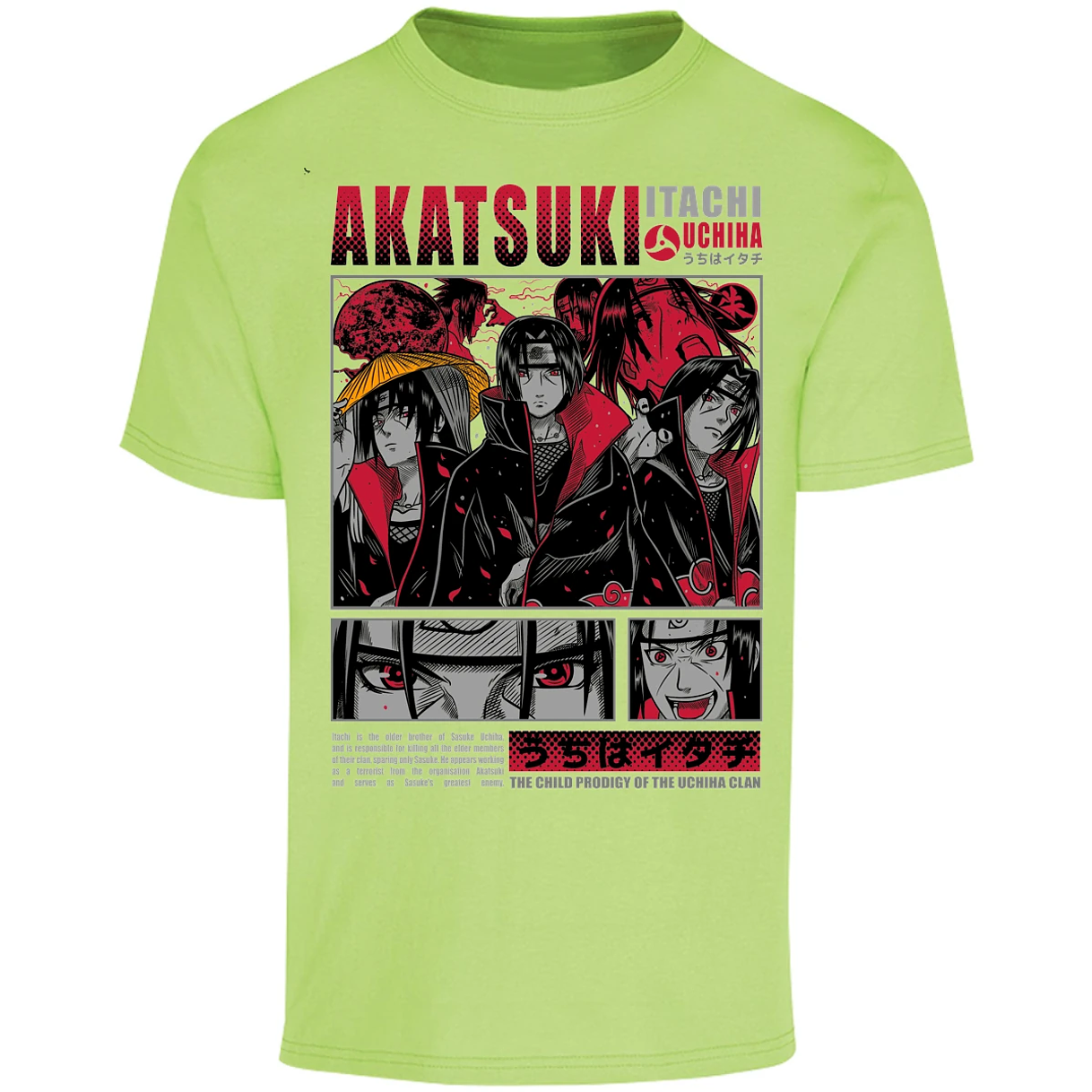 Playera Naruto Diseo De Itachi Uchiha para Adulto 20