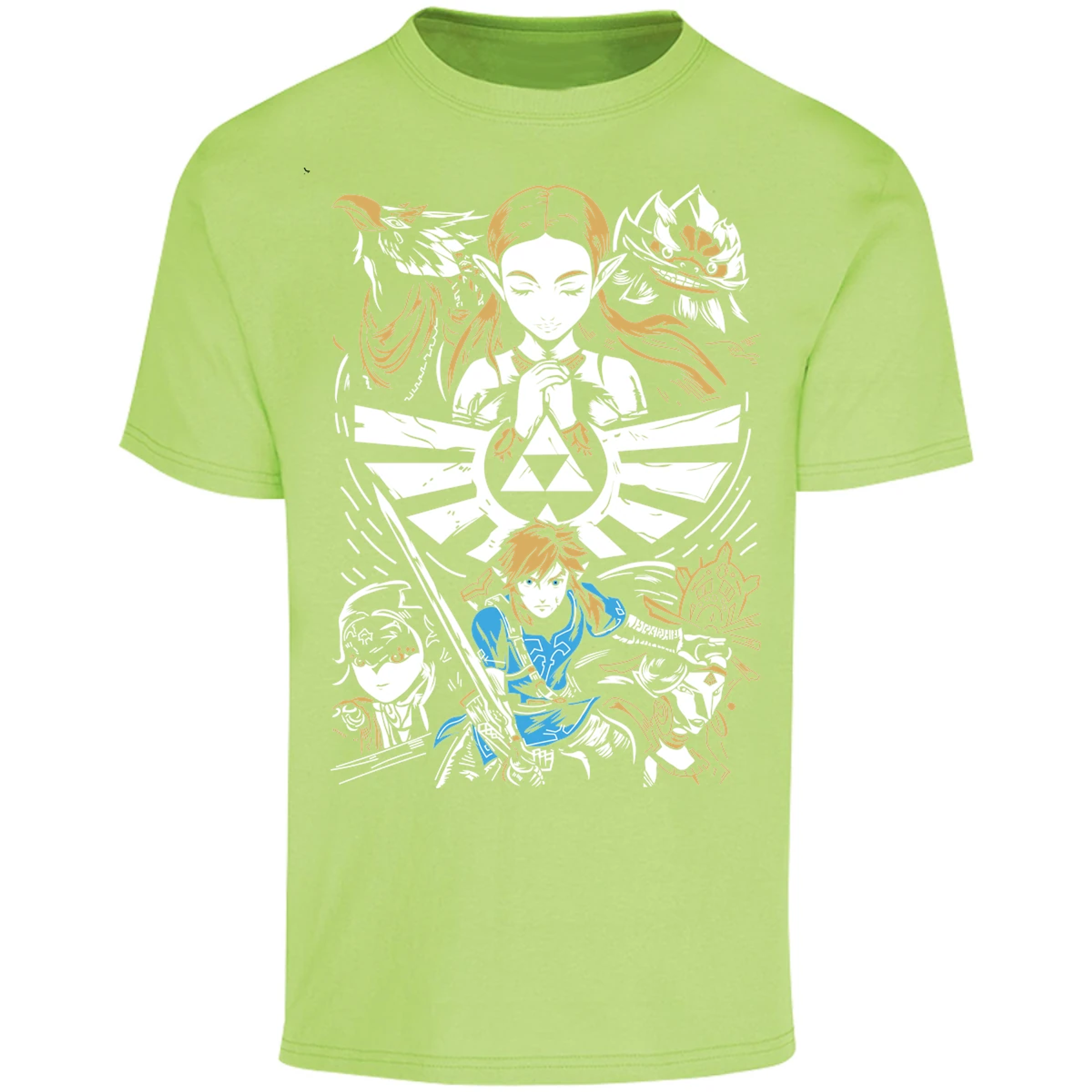 Playera The Leyend Of Zelda Diseo Link Y Zelda para Adulto 22