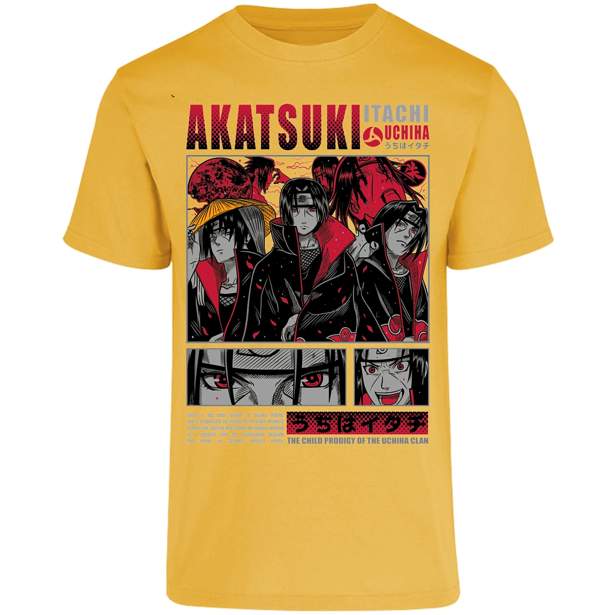Playera Naruto Diseo De Itachi Uchiha para Adulto 29