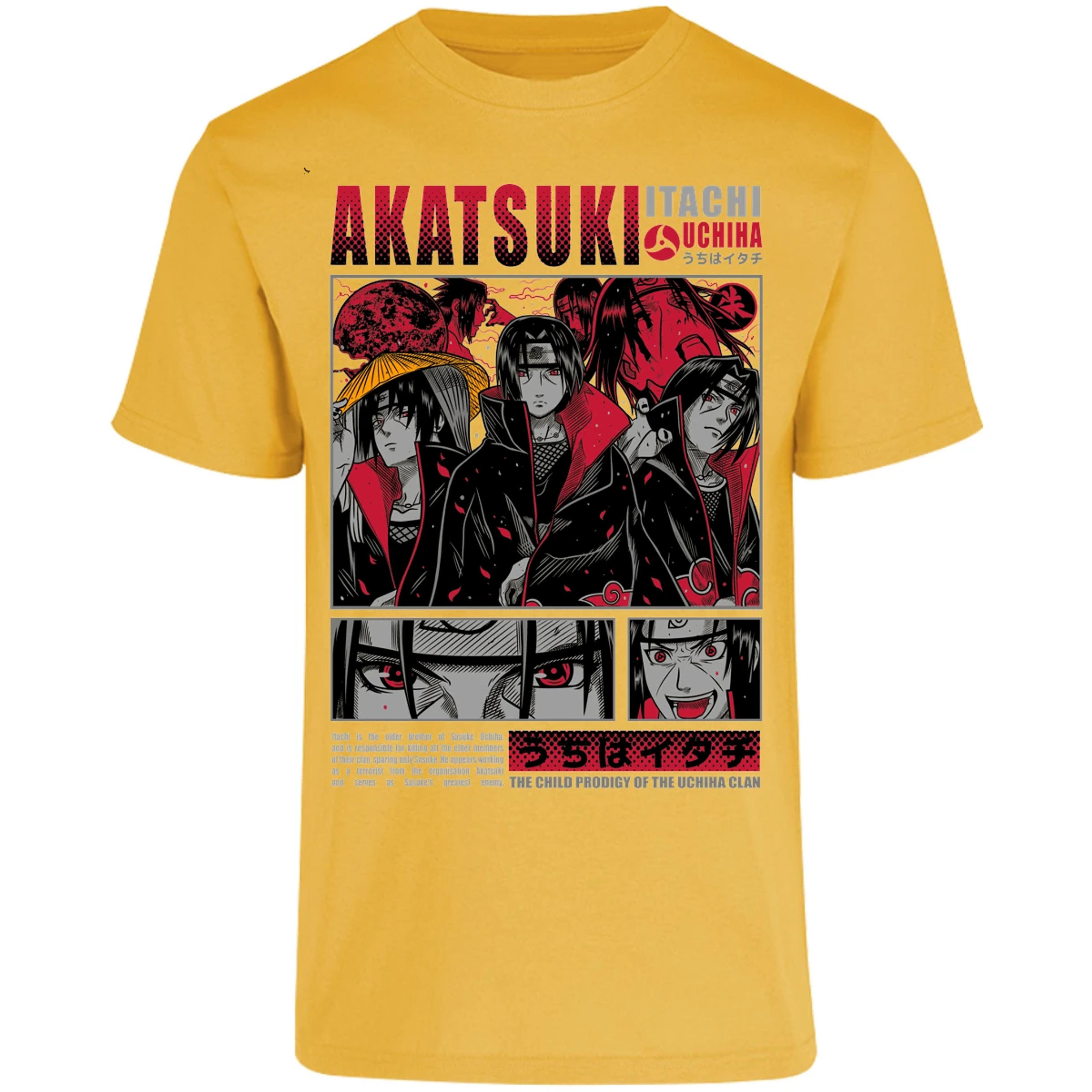 Playera Naruto Diseo De Itachi Uchiha para Adulto 29