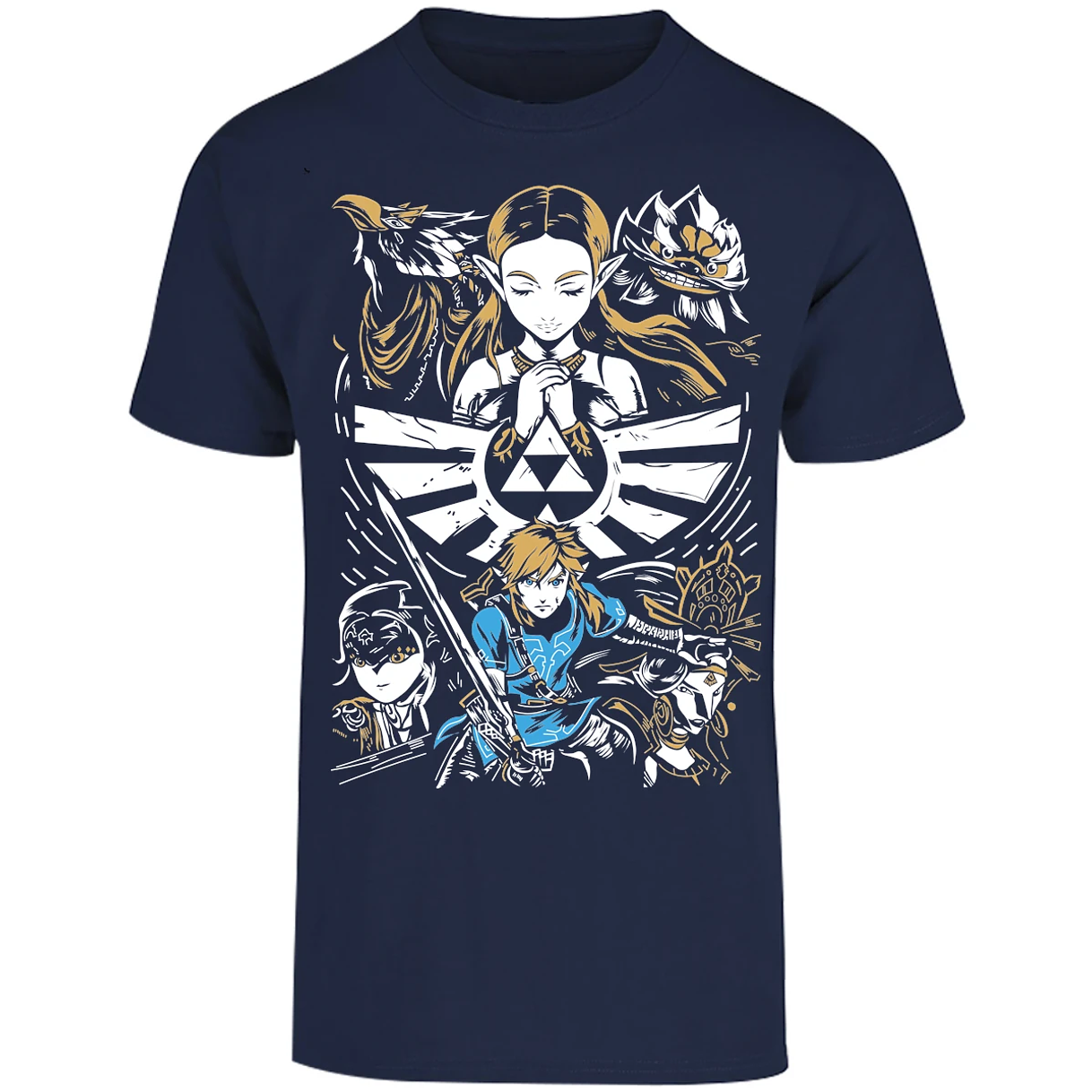 Playera The Leyend Of Zelda Diseo Link Y Zelda para Adulto 19