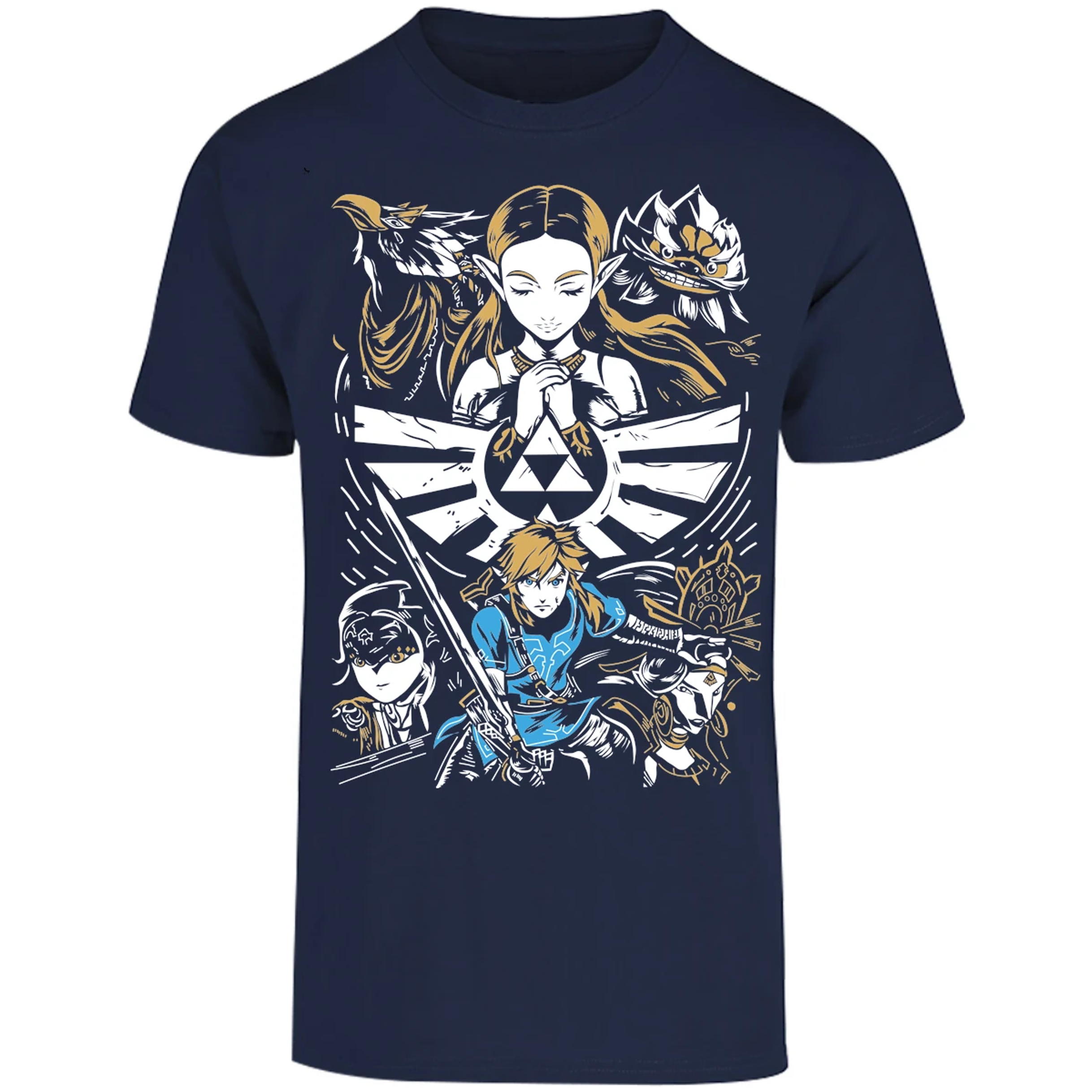 Playera The Leyend Of Zelda Diseo Link Y Zelda para Adulto 19