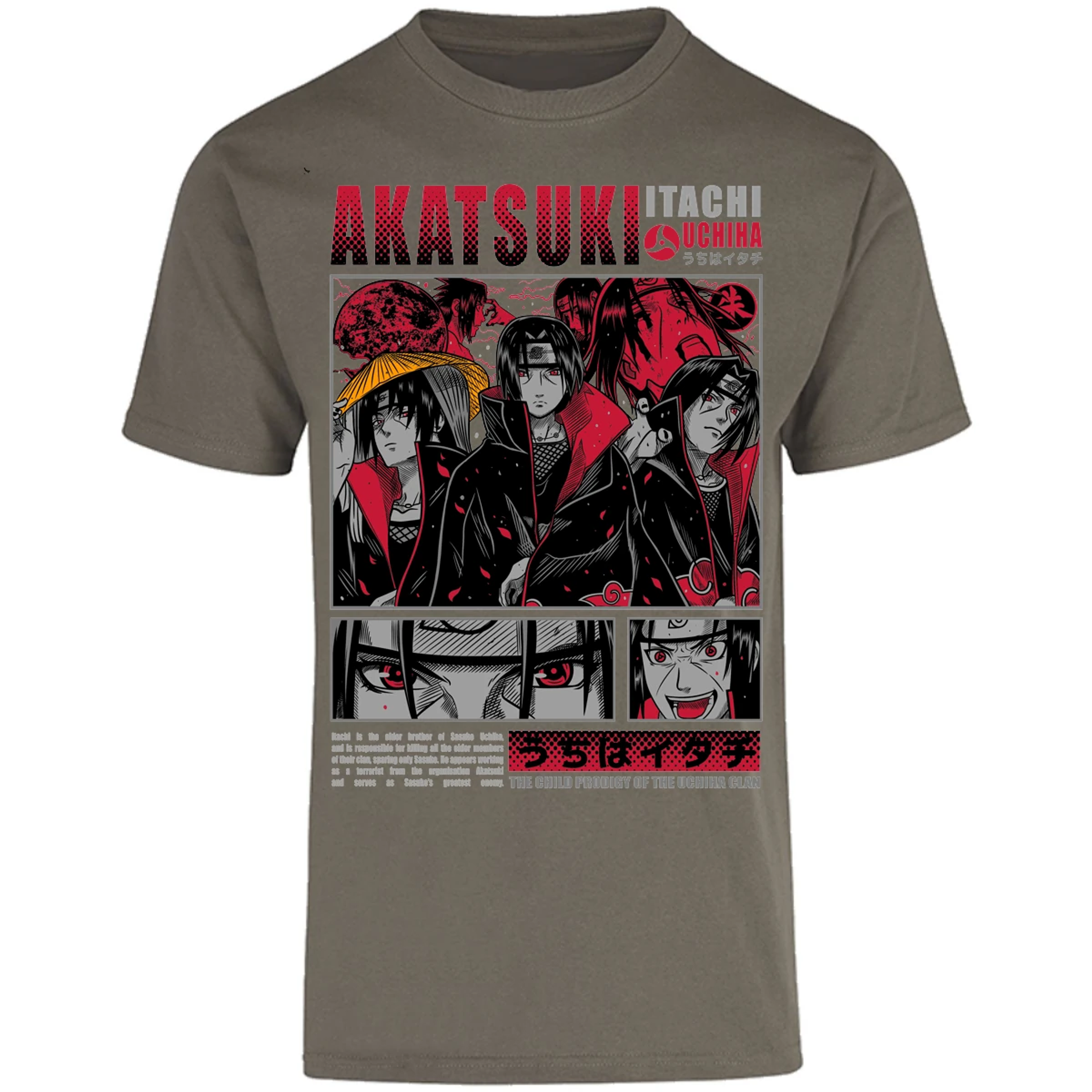 Playera Naruto Diseo De Itachi Uchiha para Adulto 3