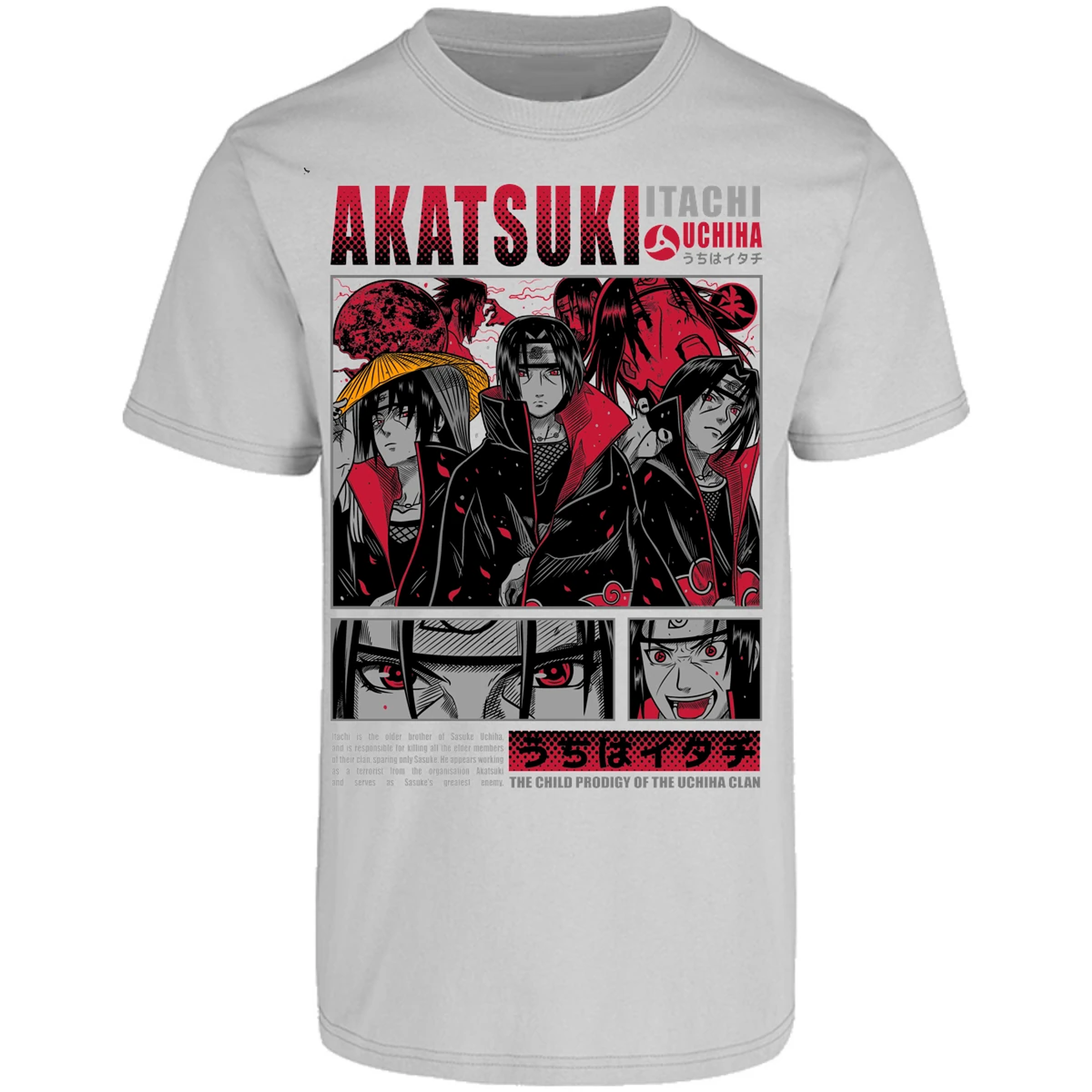 Playera Naruto Diseo De Itachi Uchiha para Adulto 9