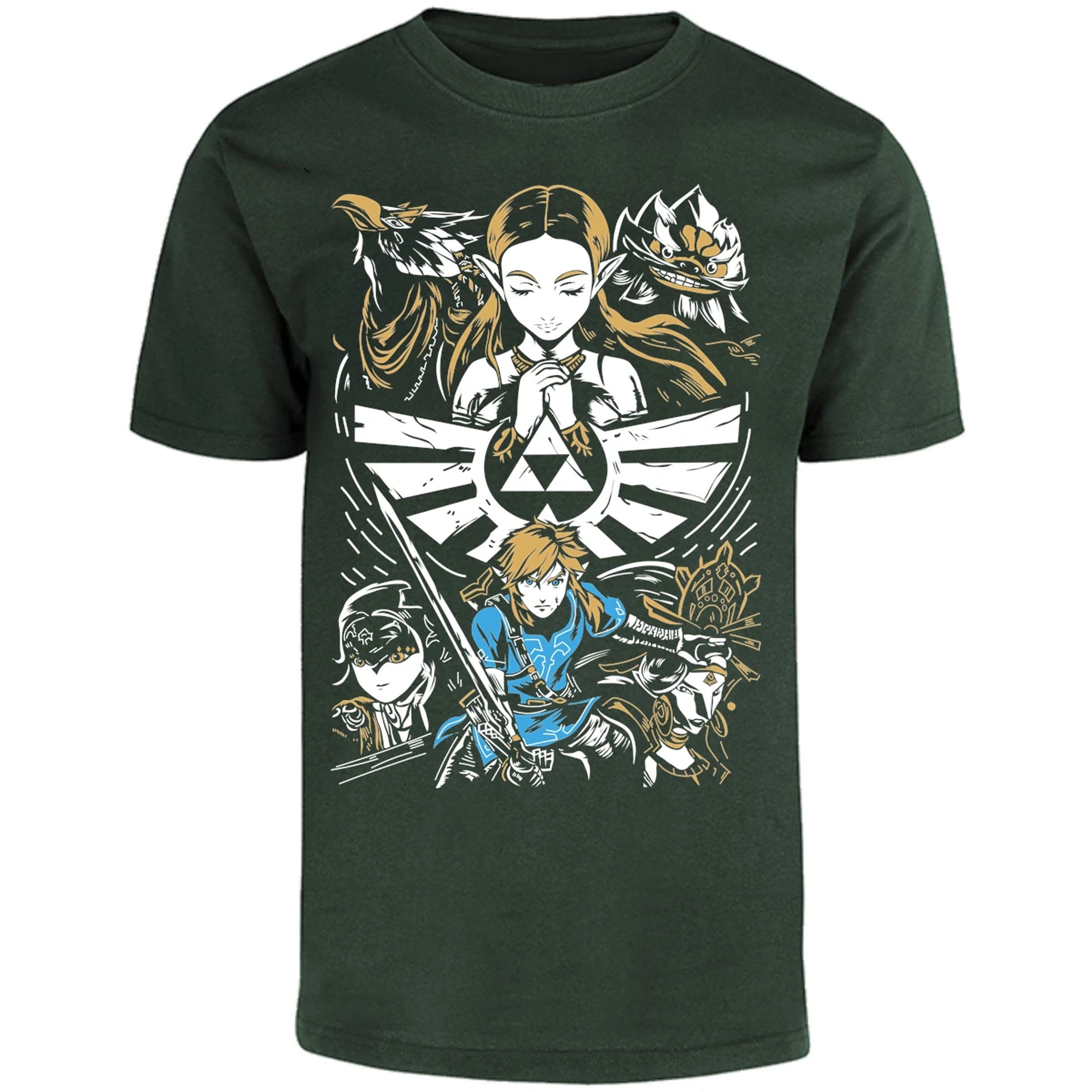 Playera The Leyend Of Zelda Diseo Link Y Zelda para Adulto 5