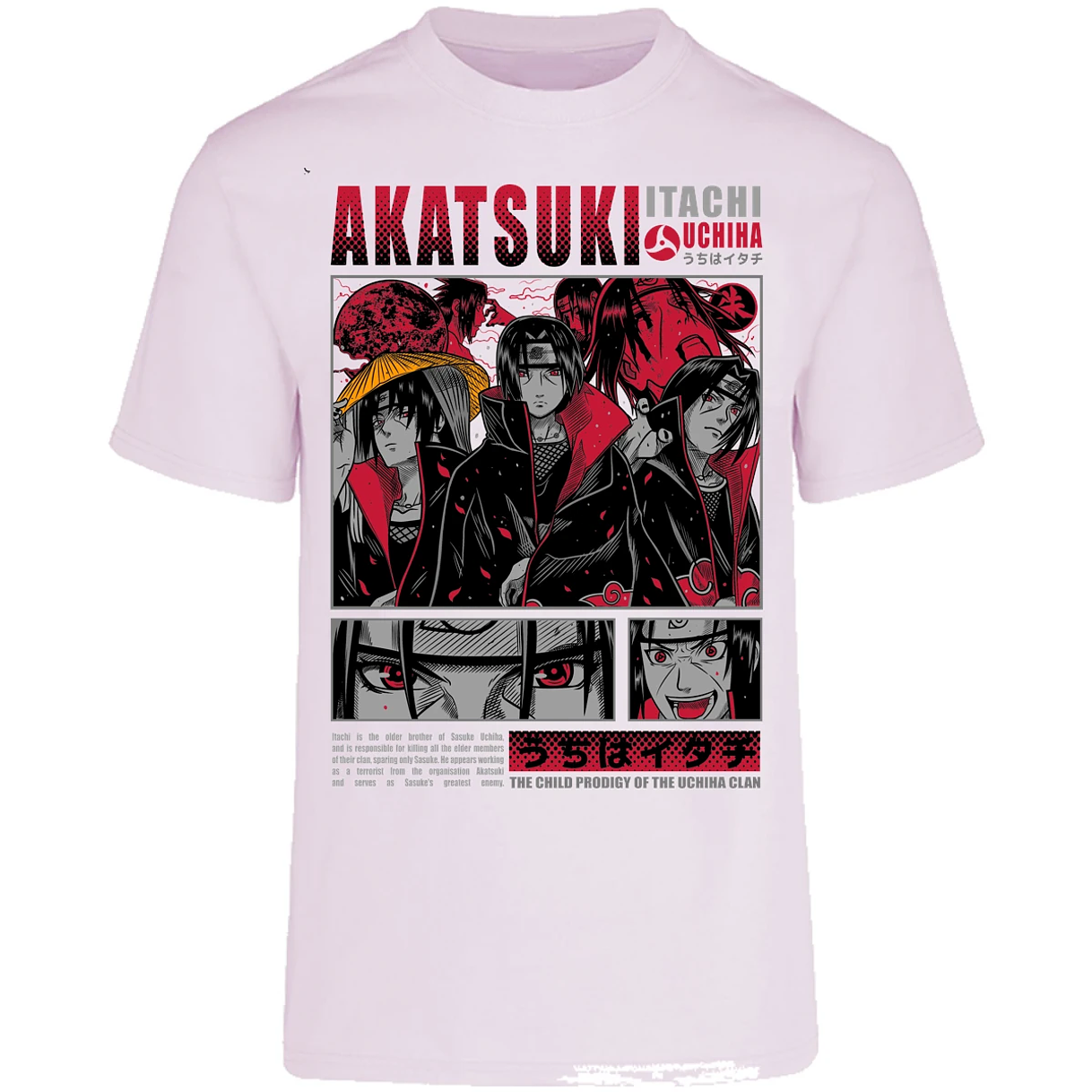 Playera Naruto Diseo De Itachi Uchiha para Adulto 11