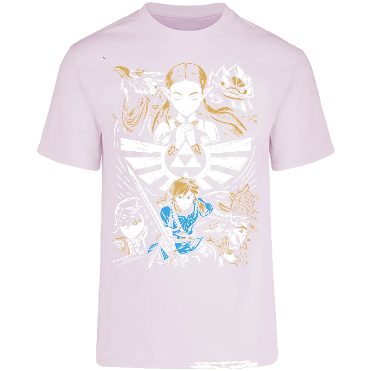Playera The Leyend Of Zelda Diseo Link Y Zelda para Adulto 9