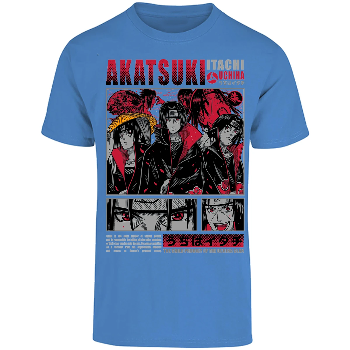 Playera Naruto Diseo De Itachi Uchiha para Adulto 12