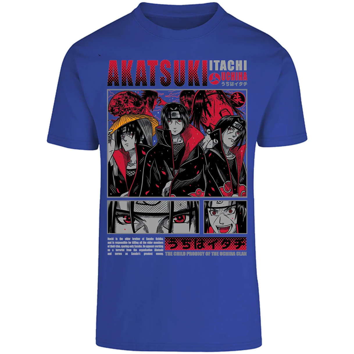 Playera Naruto Diseo De Itachi Uchiha para Adulto 13