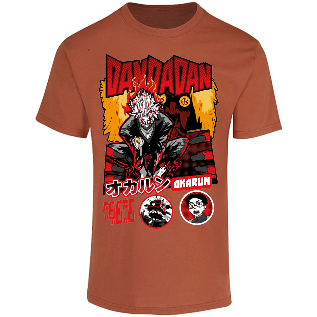 Playera One Piece Okarun X Turboabuela para Adulto 9