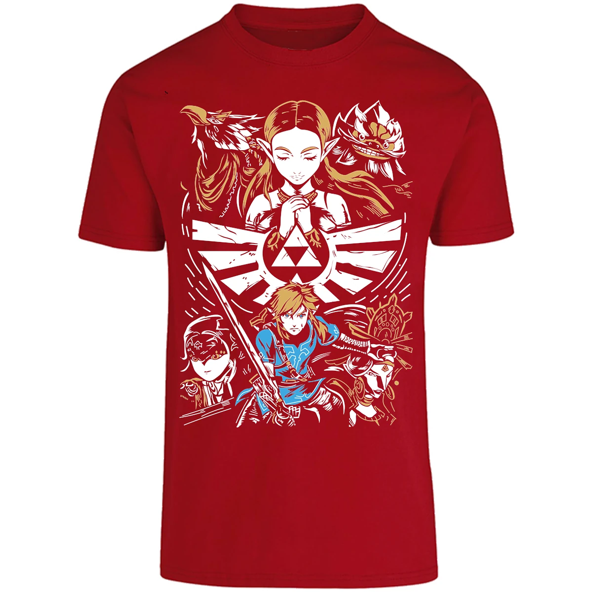 Playera The Leyend Of Zelda Diseo Link Y Zelda para Adulto 15