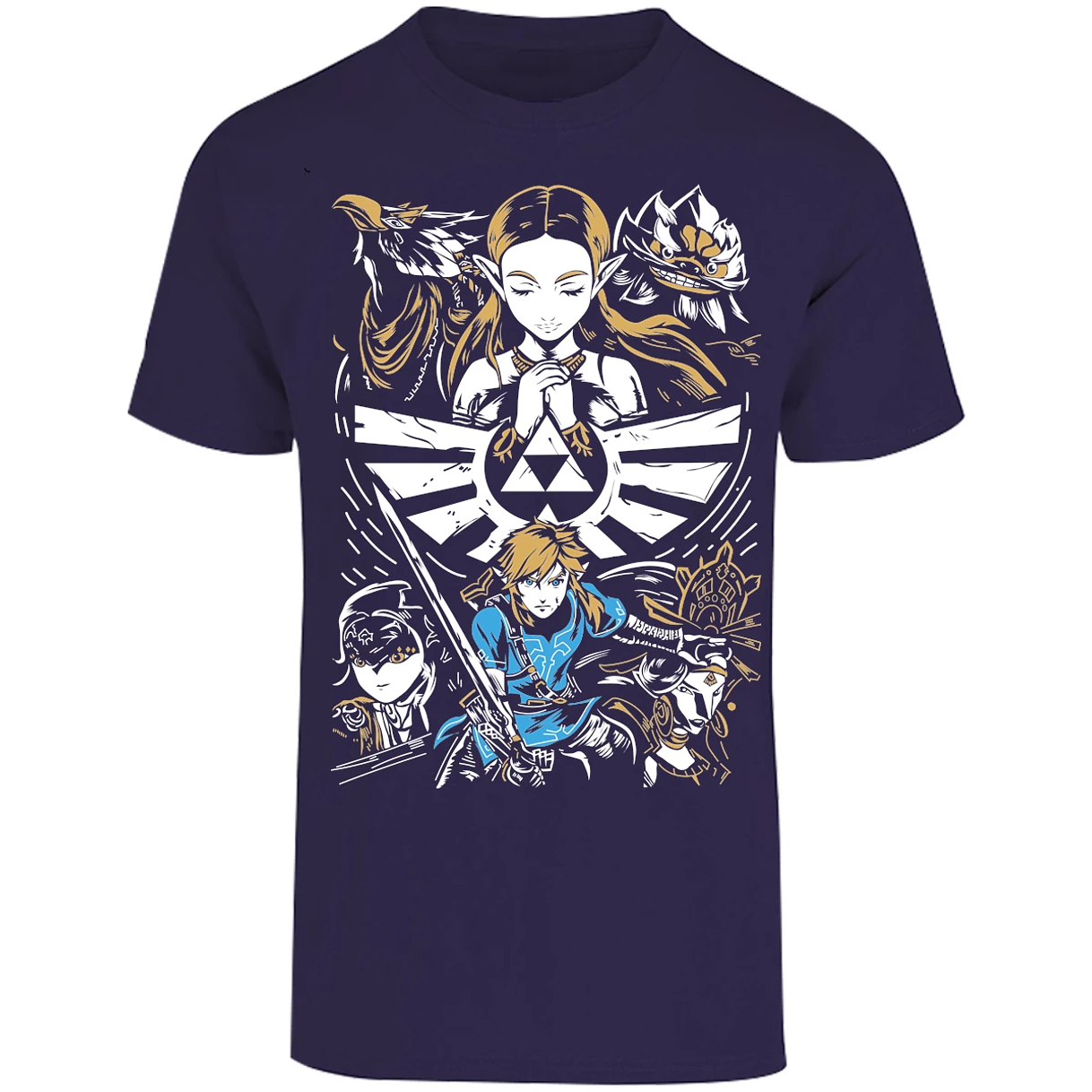 Playera The Leyend Of Zelda Diseo Link Y Zelda para Adulto 27