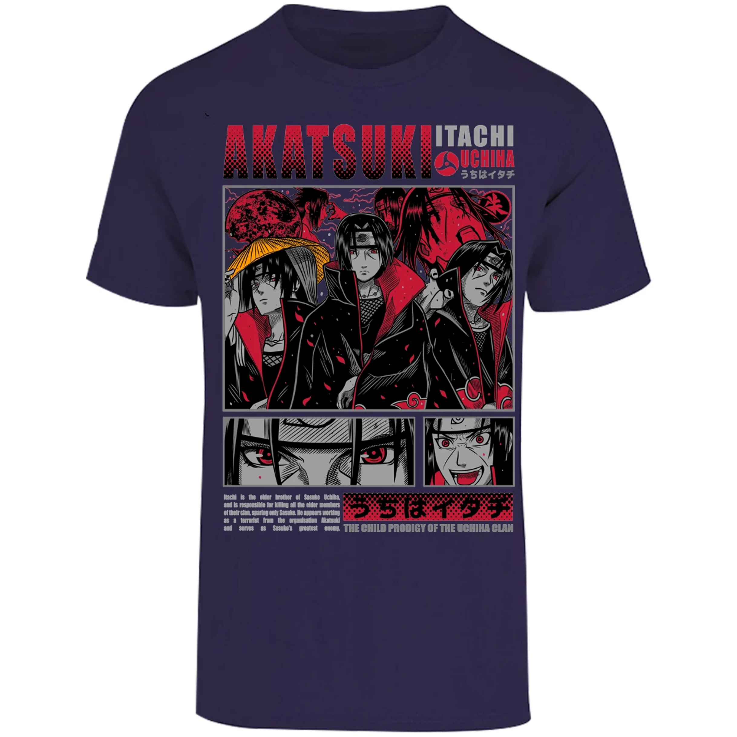 Playera Naruto Diseo De Itachi Uchiha para Adulto 22