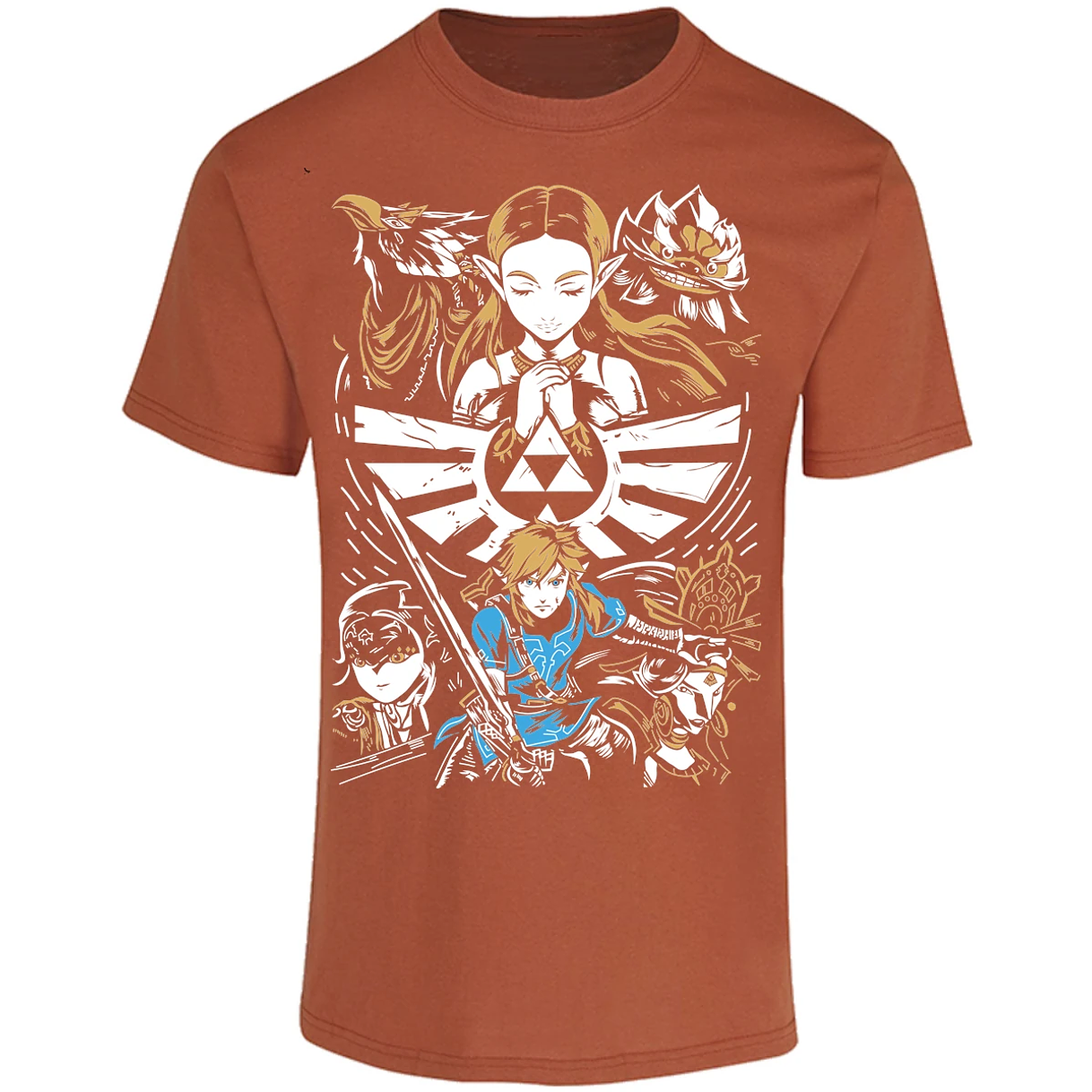 Playera The Leyend Of Zelda Diseo Link Y Zelda para Adulto 23