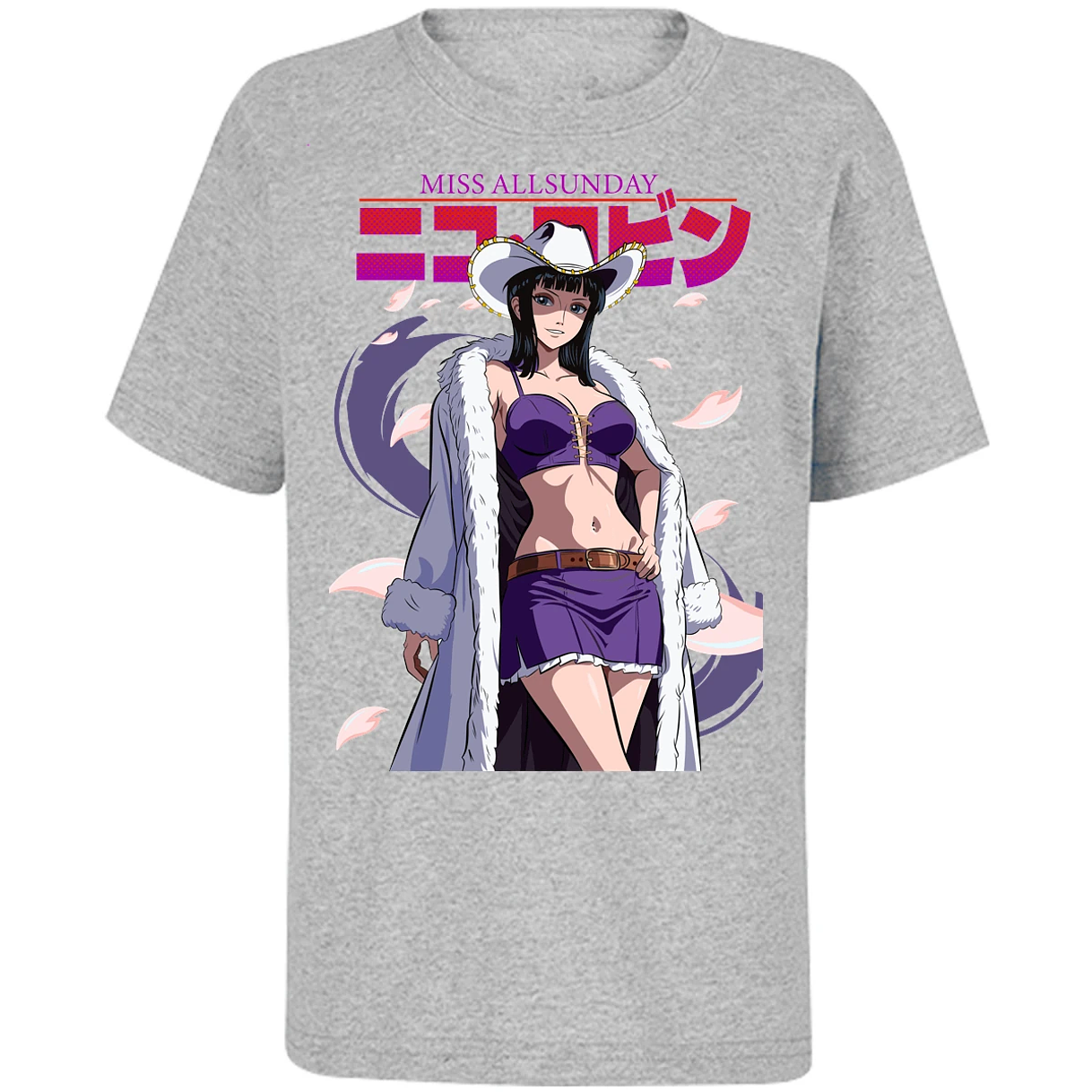 Playera One Piece Nico Miss Allsunday para Niño 23