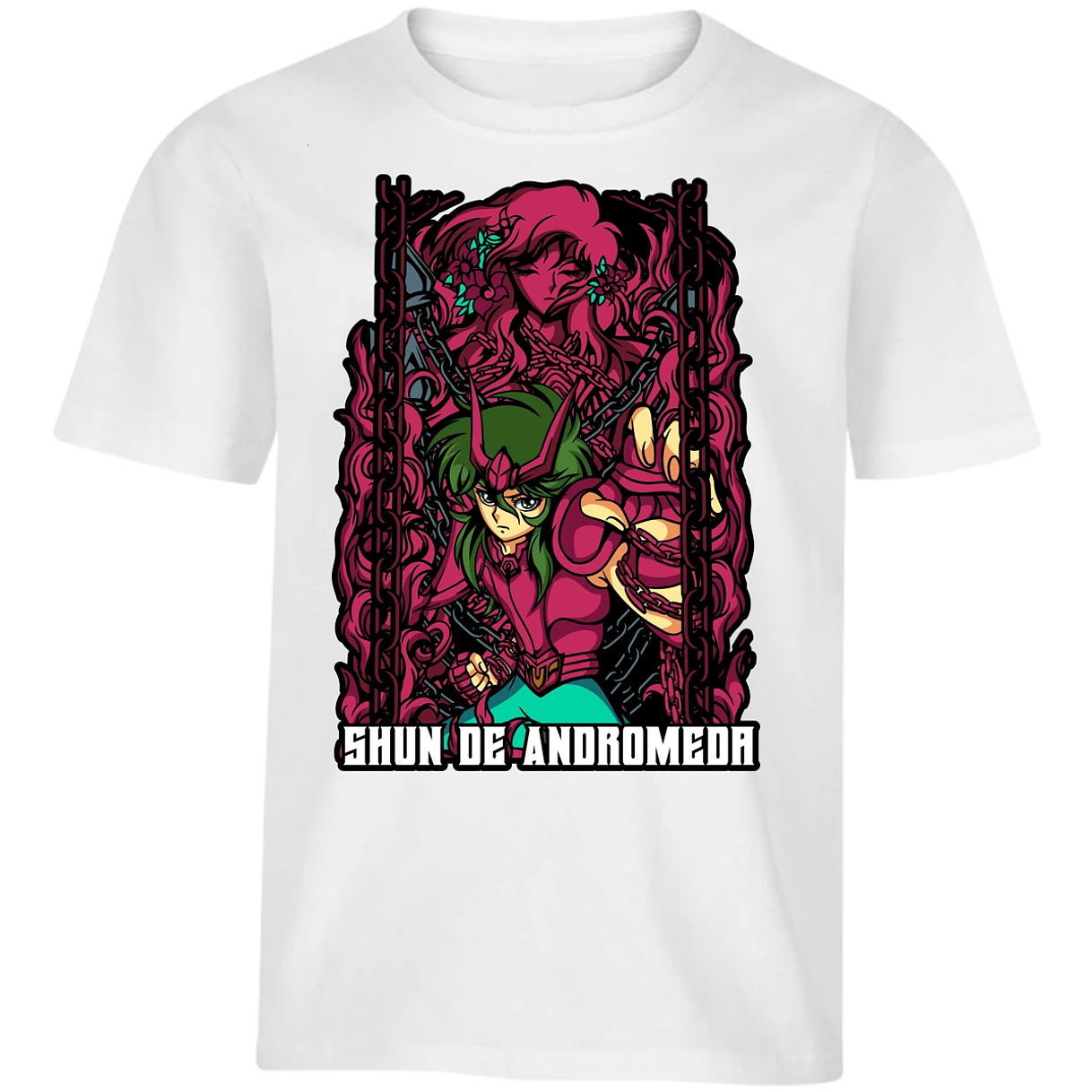 Playera Saint Seiya Shun Anime para Niño 15