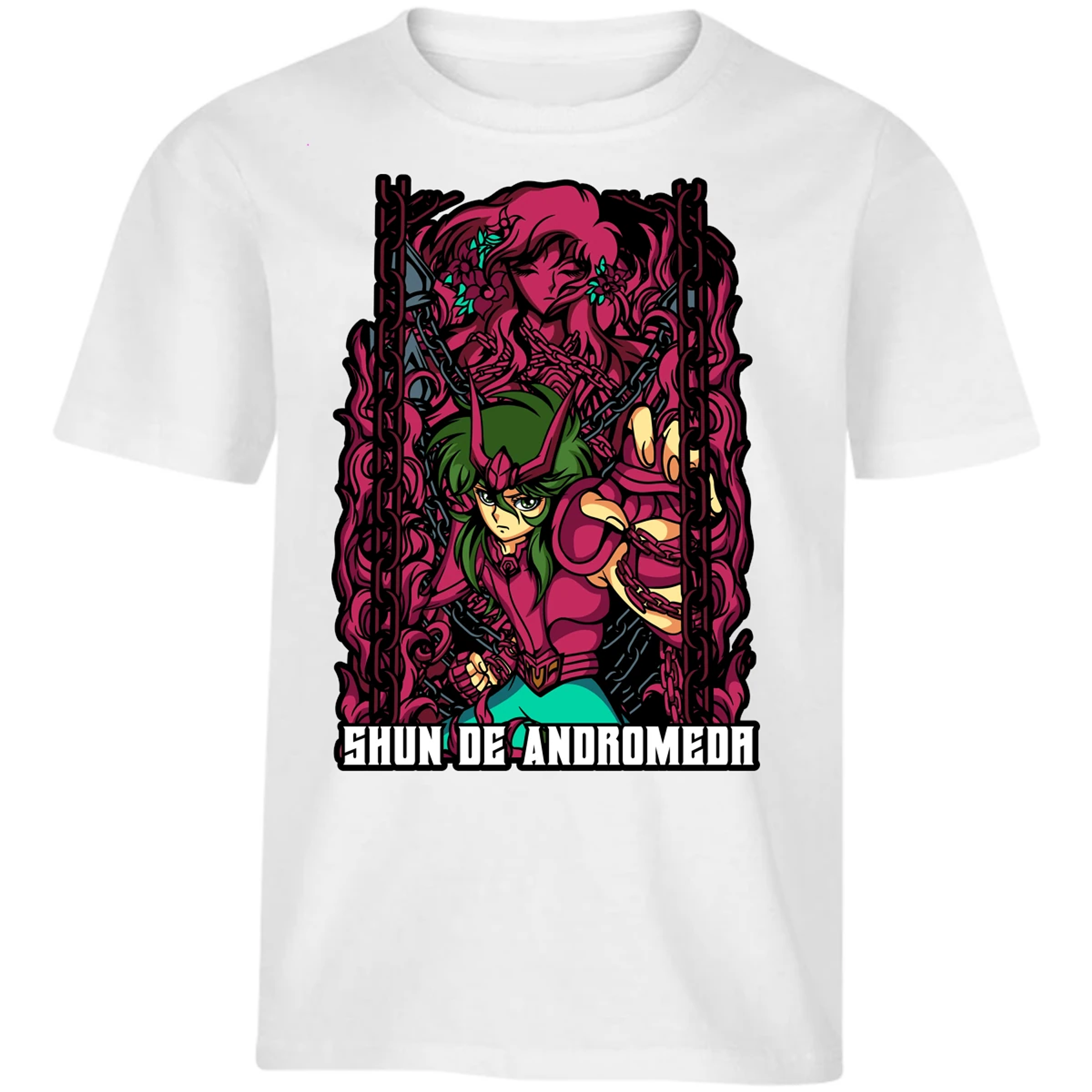 Playera Saint Seiya Shun Anime para Niño 15