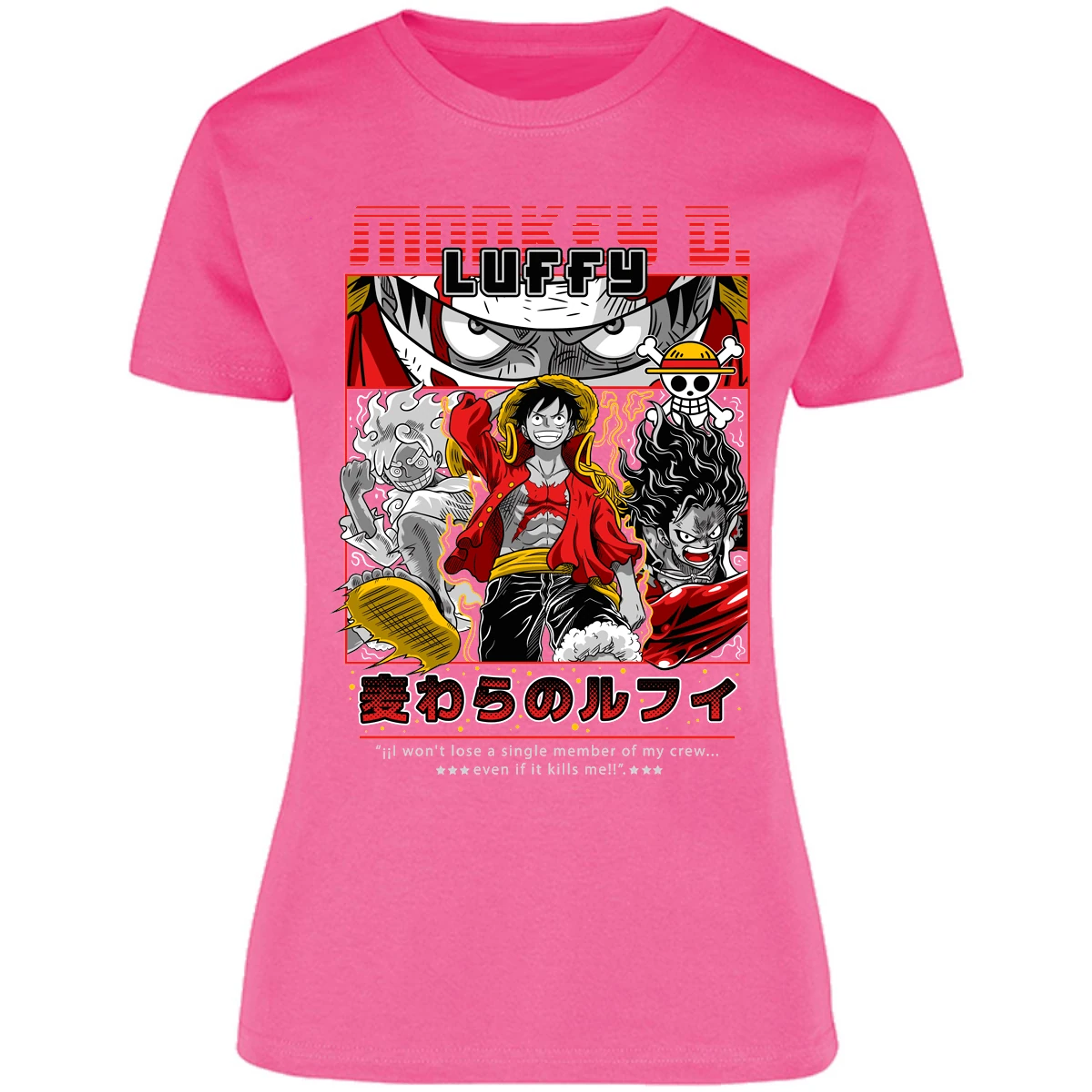 Blusa One Piece Luffy Anime Blusa para Mujer 9