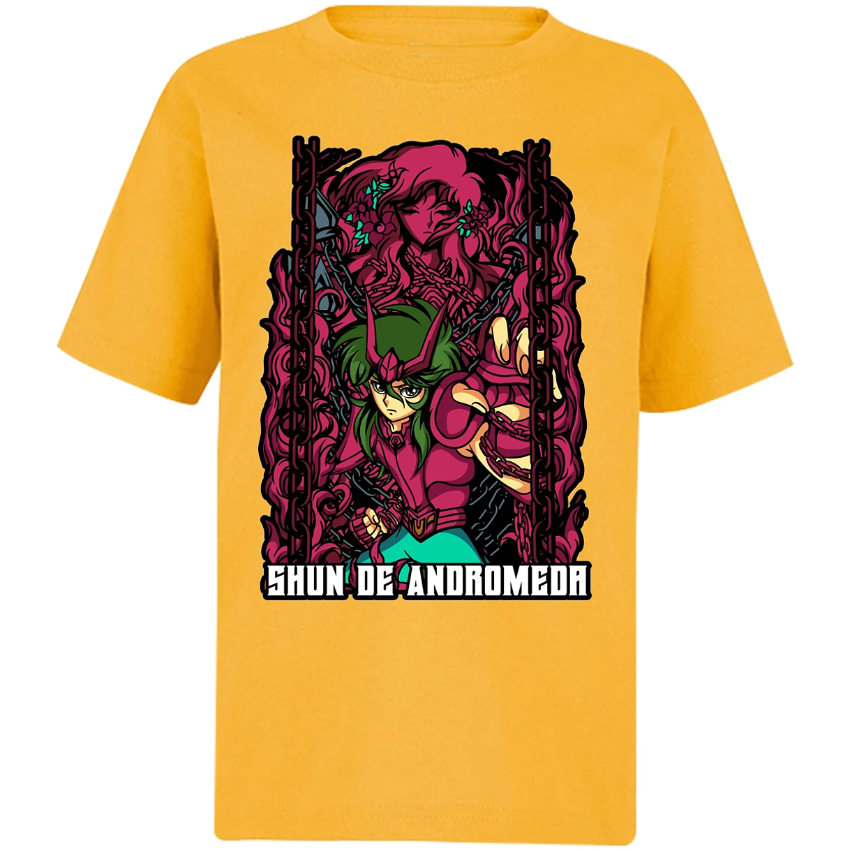 Playera Saint Seiya Shun Anime para Niño 3