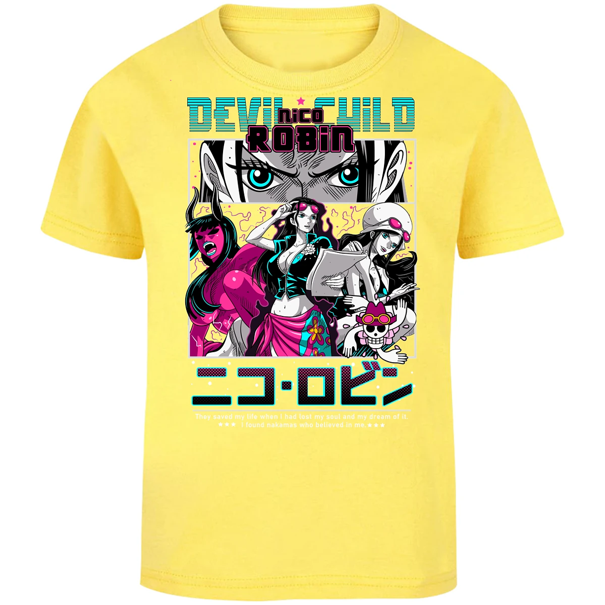 Playera One Piece Nico Robin Anime para Niño 19