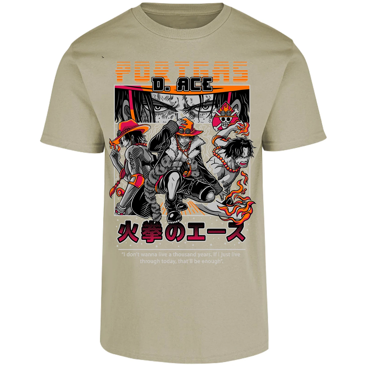 Playera One Piece Portgas para Adulto 43