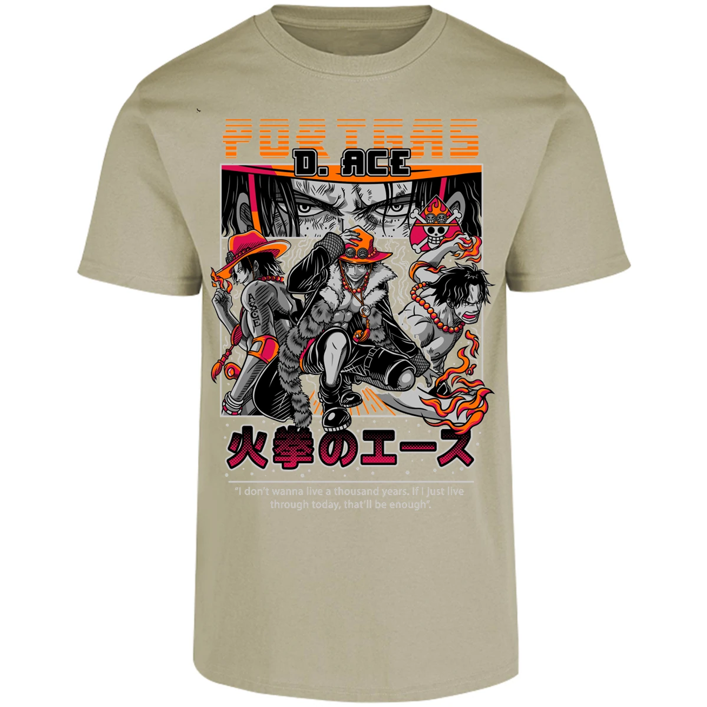 Playera One Piece Portgas para Adulto 43