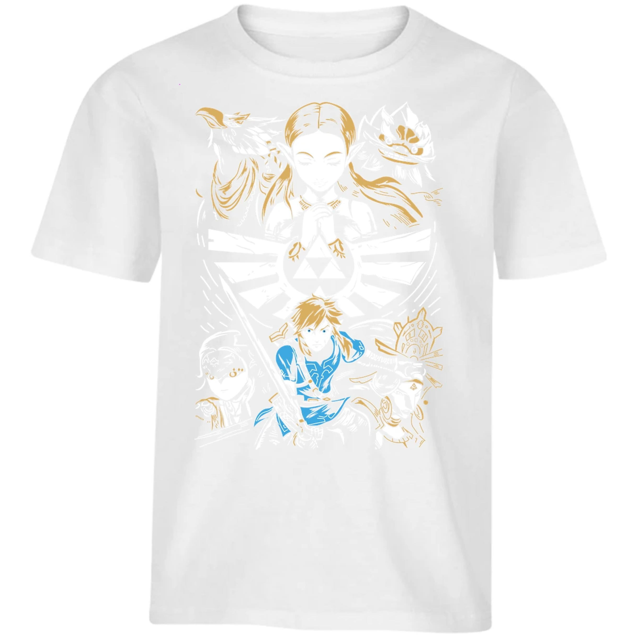 Playera The Leyend Of Zelda Diseo Link Y Zelda para Niño 12