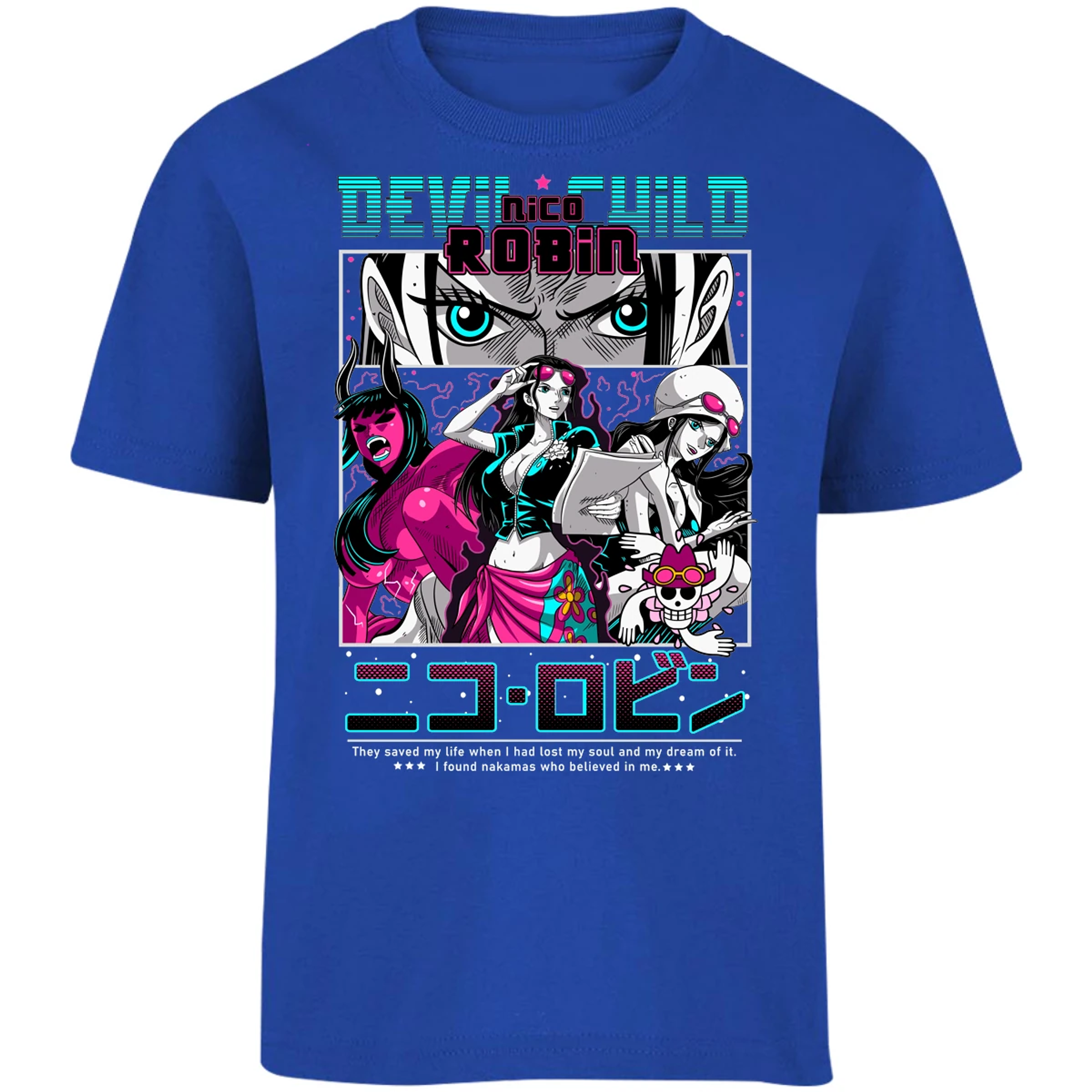 Playera One Piece Nico Robin Anime para Niño 1