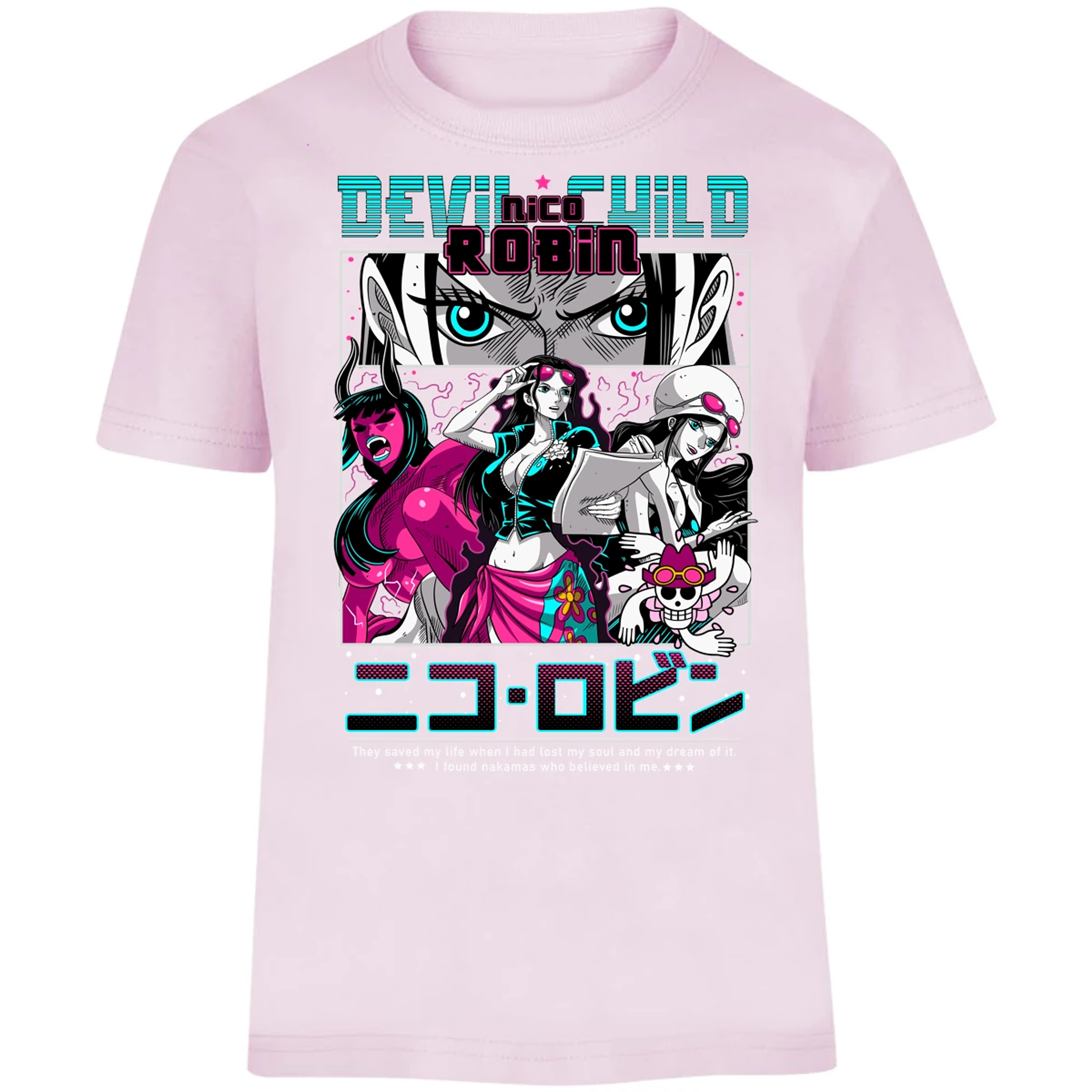 Playera One Piece Nico Robin Anime para Niño 21