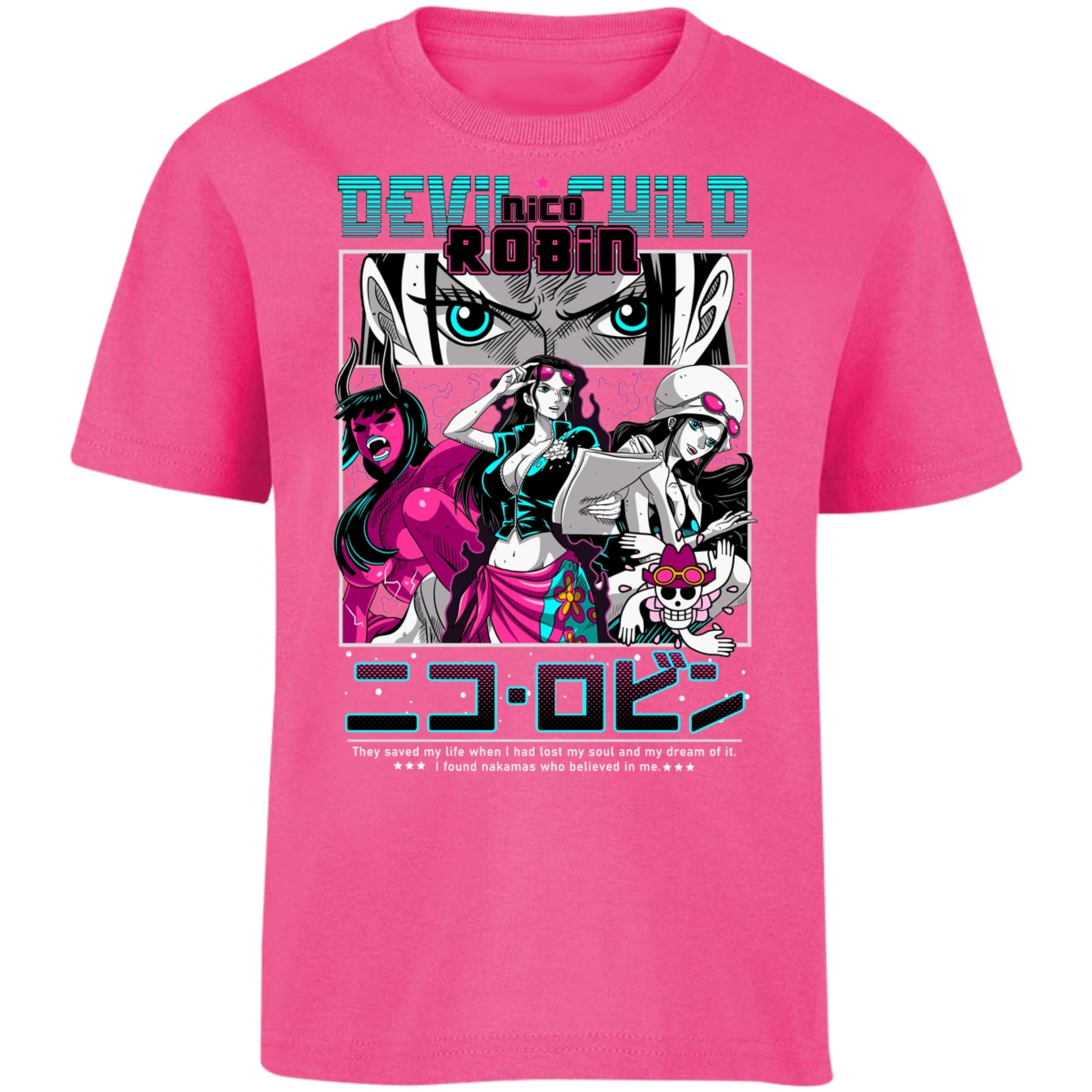 Playera One Piece Nico Robin Anime para Niño 25