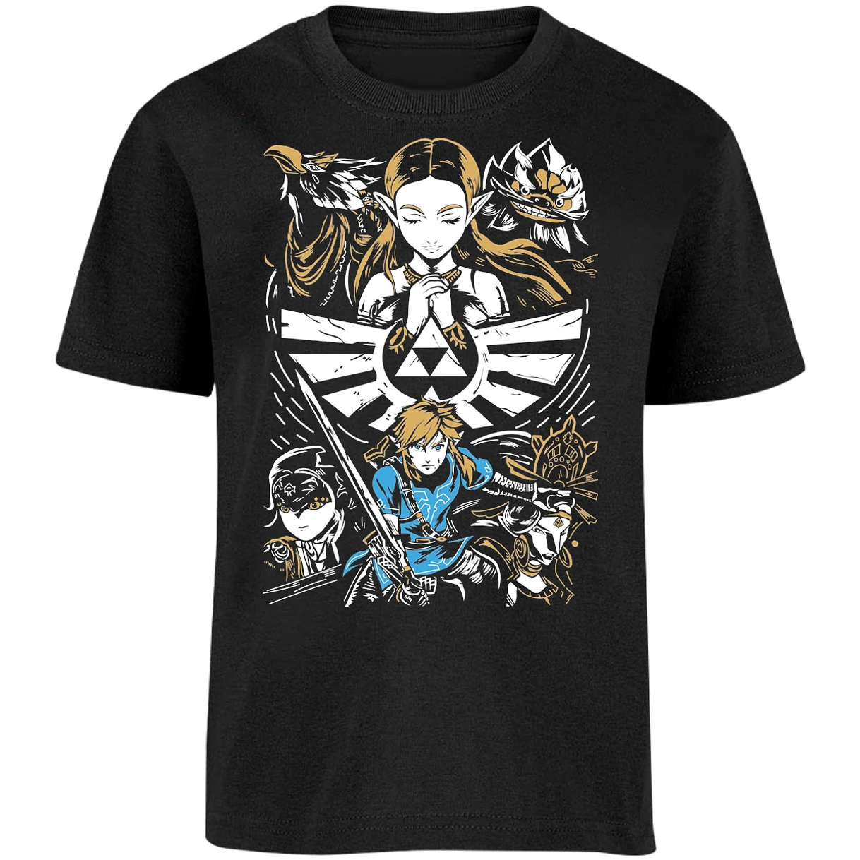 Playera The Leyend Of Zelda Diseo Link Y Zelda para Niño 6