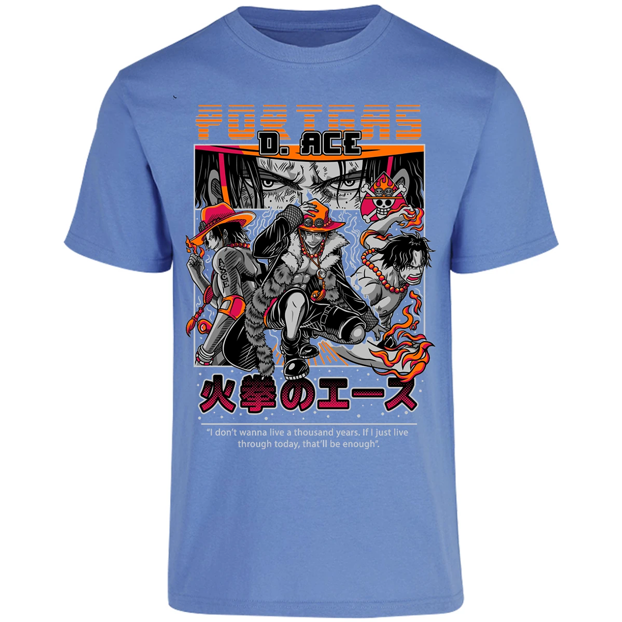 Playera One Piece Portgas para Adulto 30