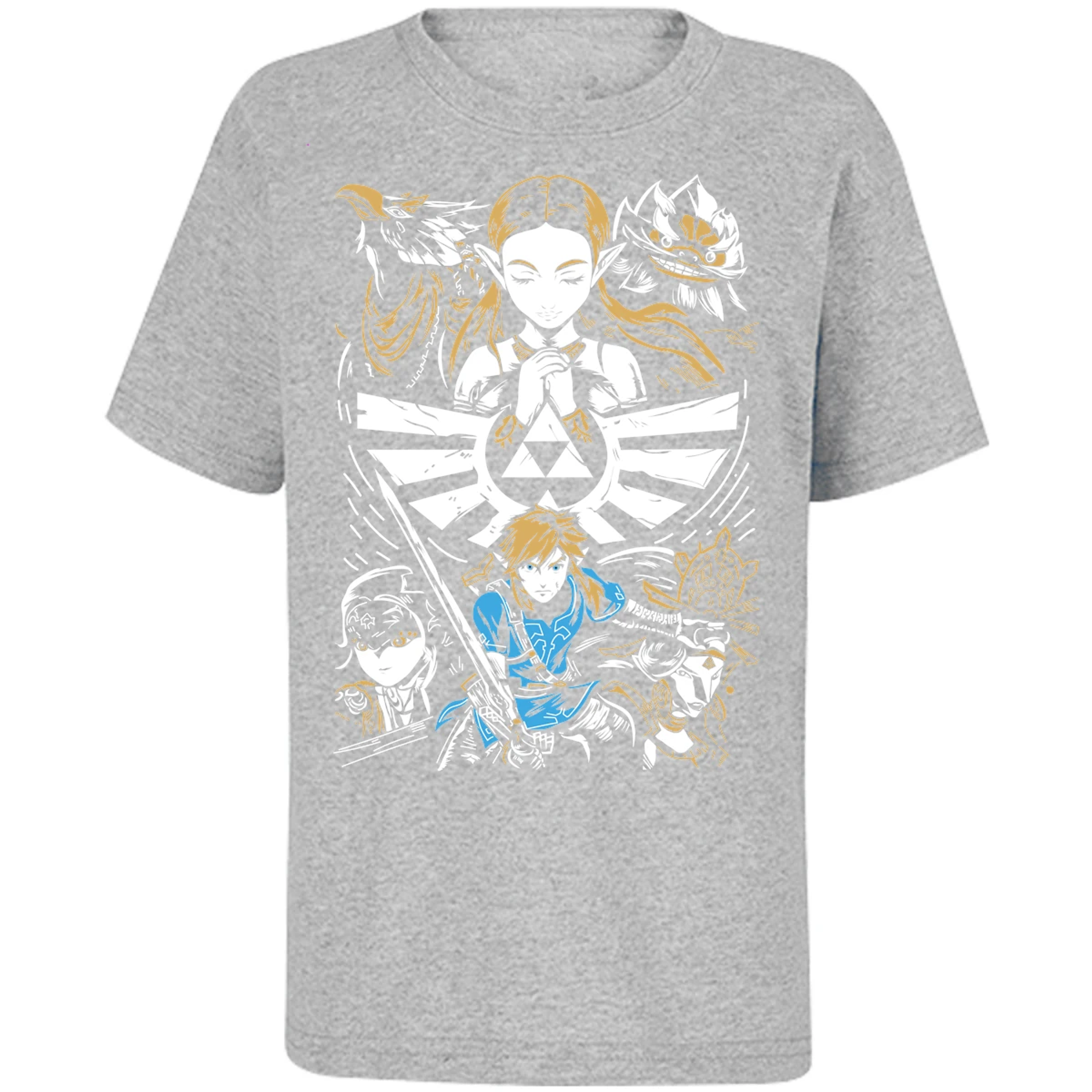 Playera The Leyend Of Zelda Diseo Link Y Zelda para Niño 10