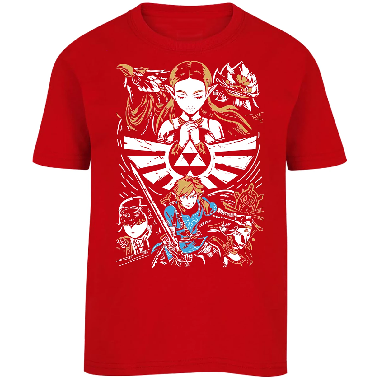 Playera The Leyend Of Zelda Diseo Link Y Zelda para Niño 15