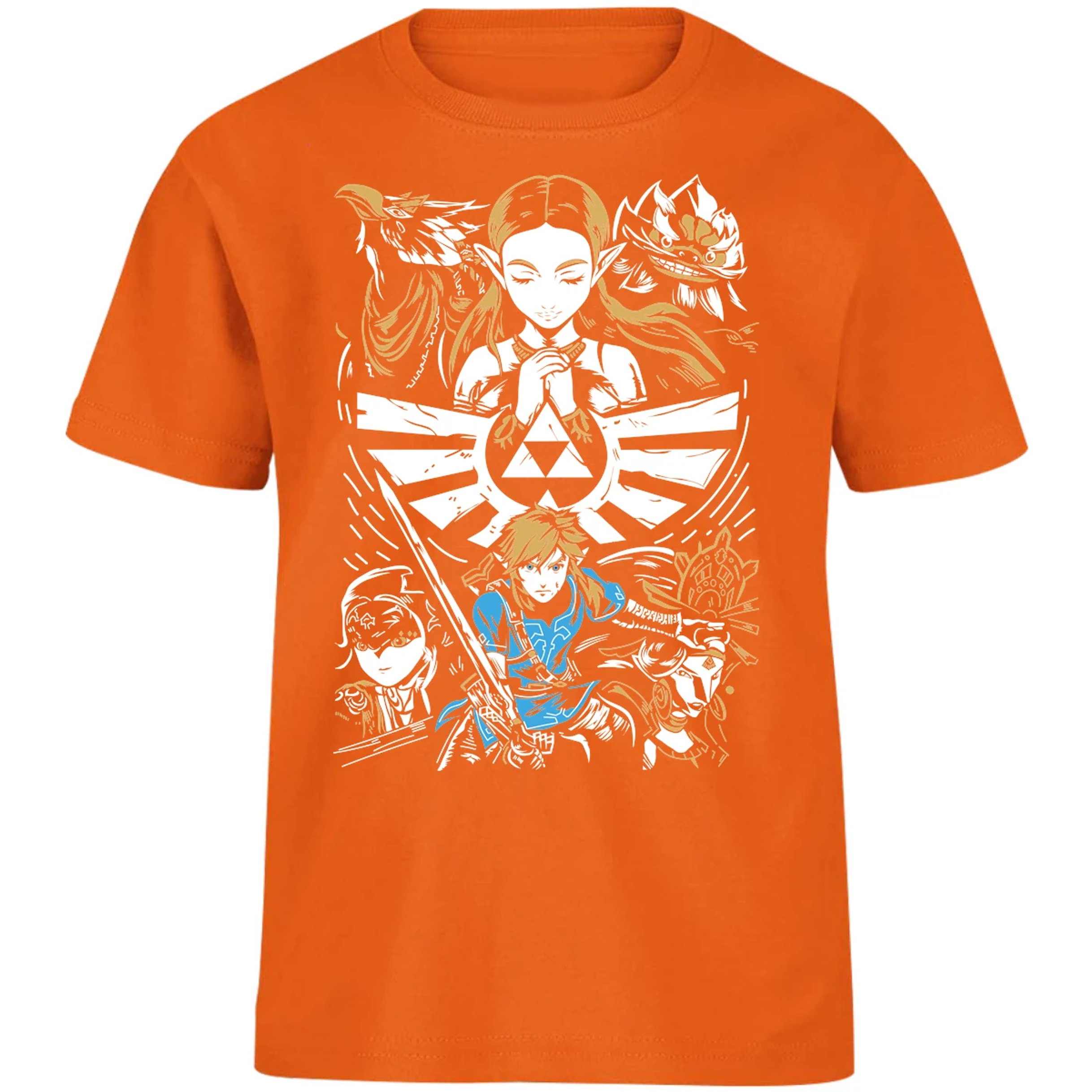 Playera The Leyend Of Zelda Diseo Link Y Zelda para Niño 7